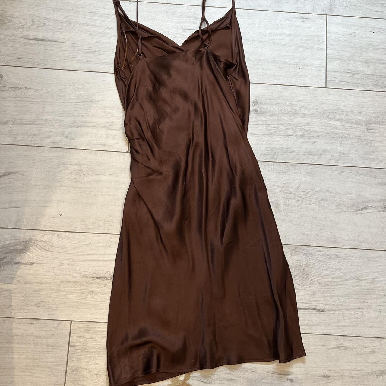 Zara Women's Brown Dress Depop