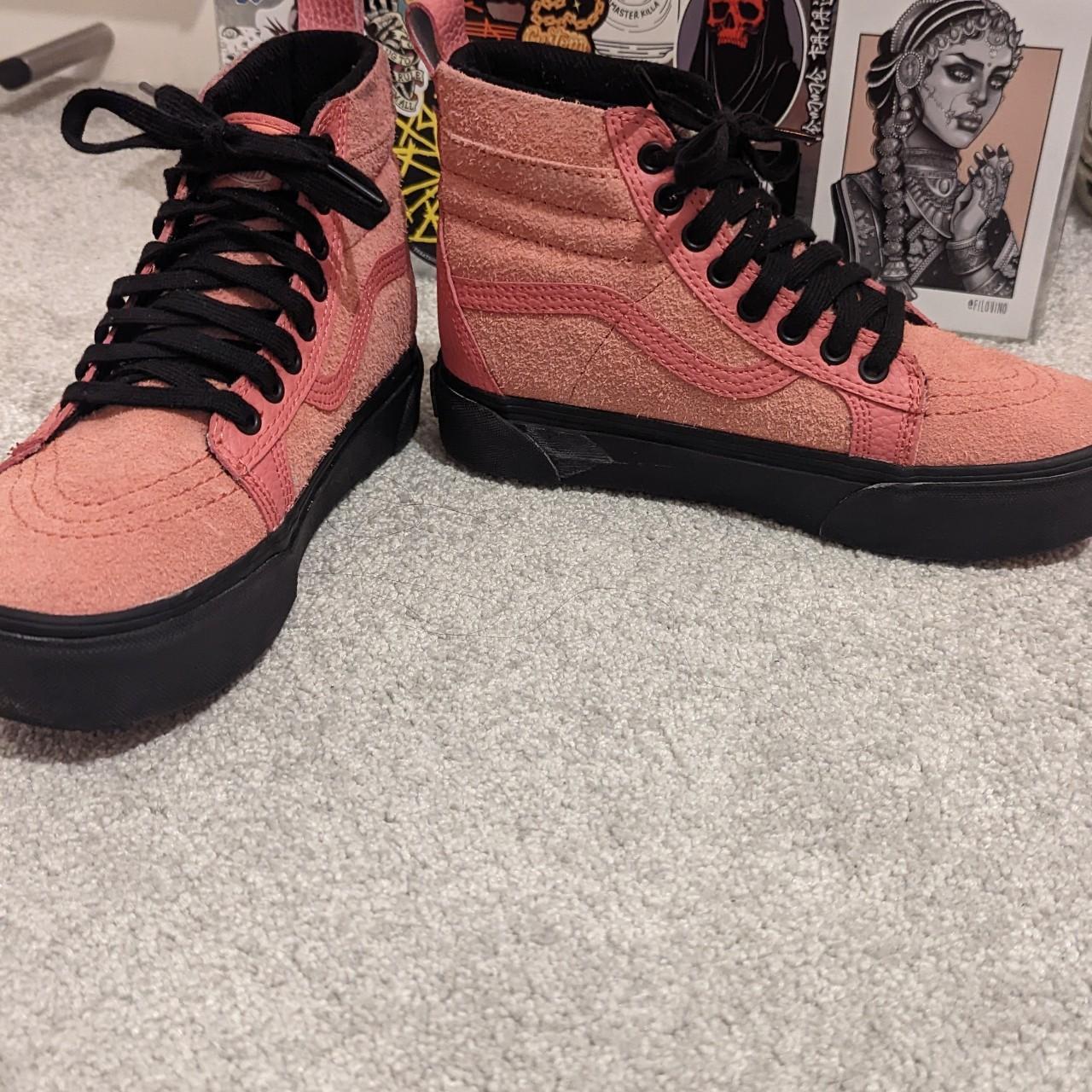 Baby pink clearance platform vans