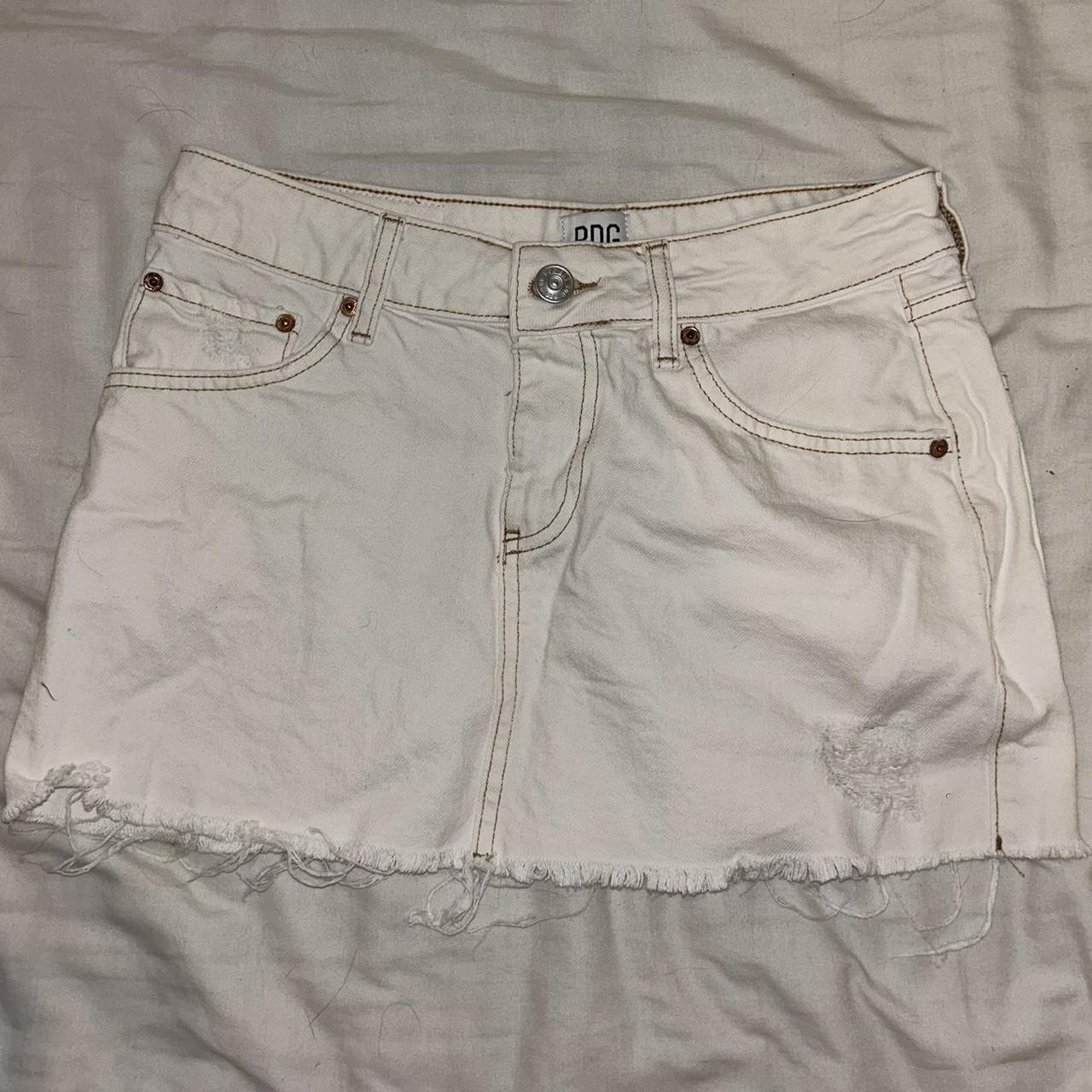 White denim shop skirt urban outfitters