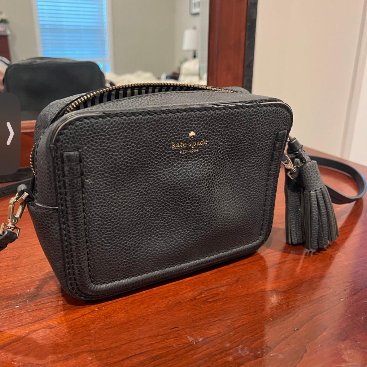 Black Kate spade cross body purse. Some slight wear Depop