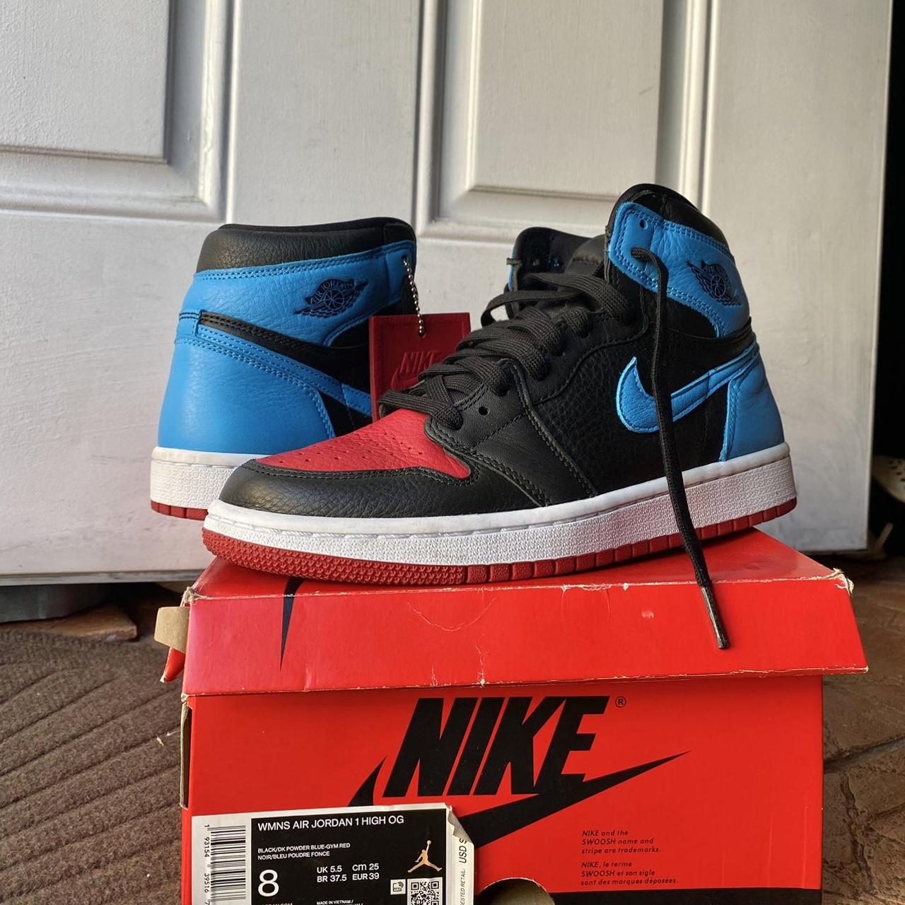 Air Jordan 1 Retro High OG WMNS UNC to Chicago Size... - Depop