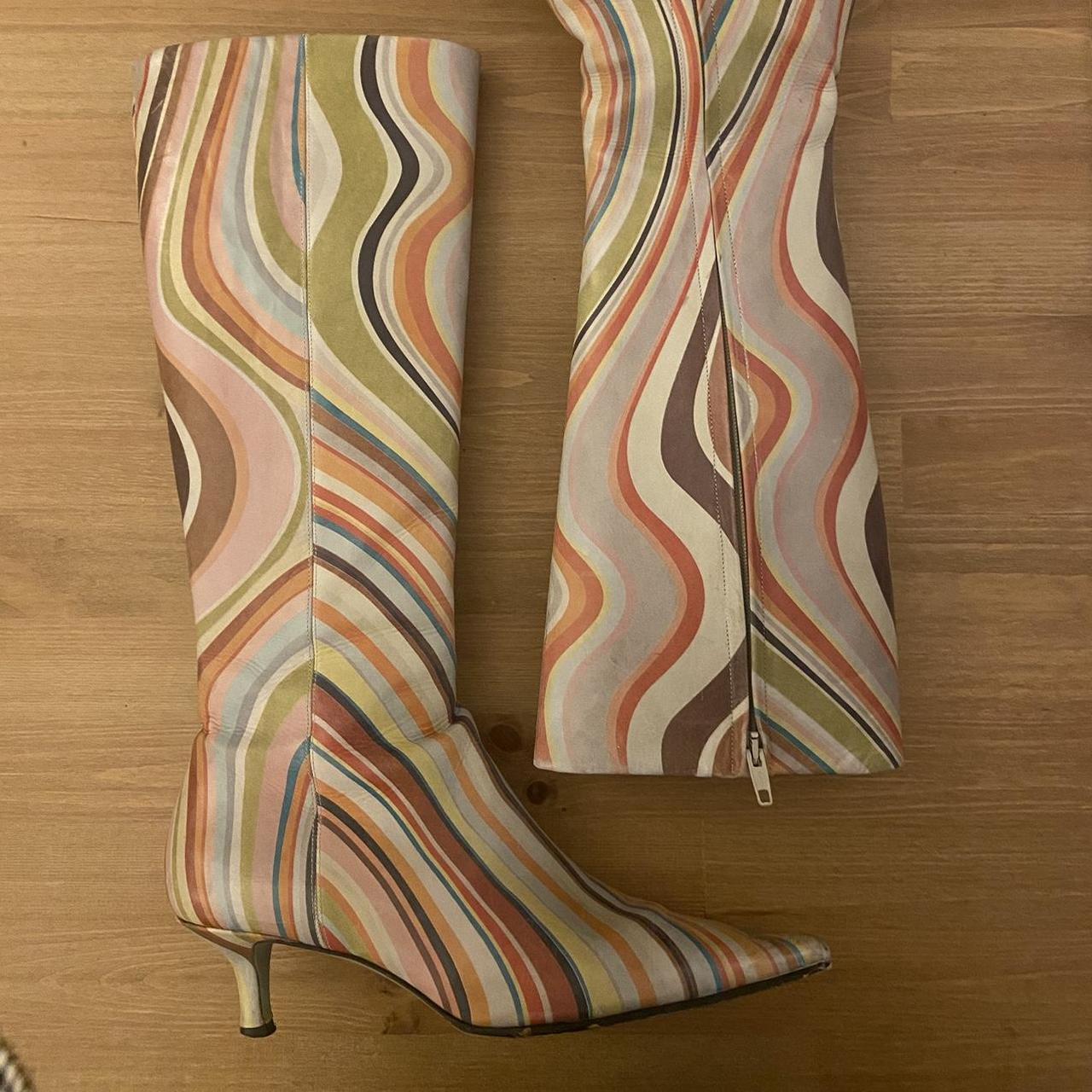 Paul Smith x Emma Hope swirl boots. Rare vintage, - Depop