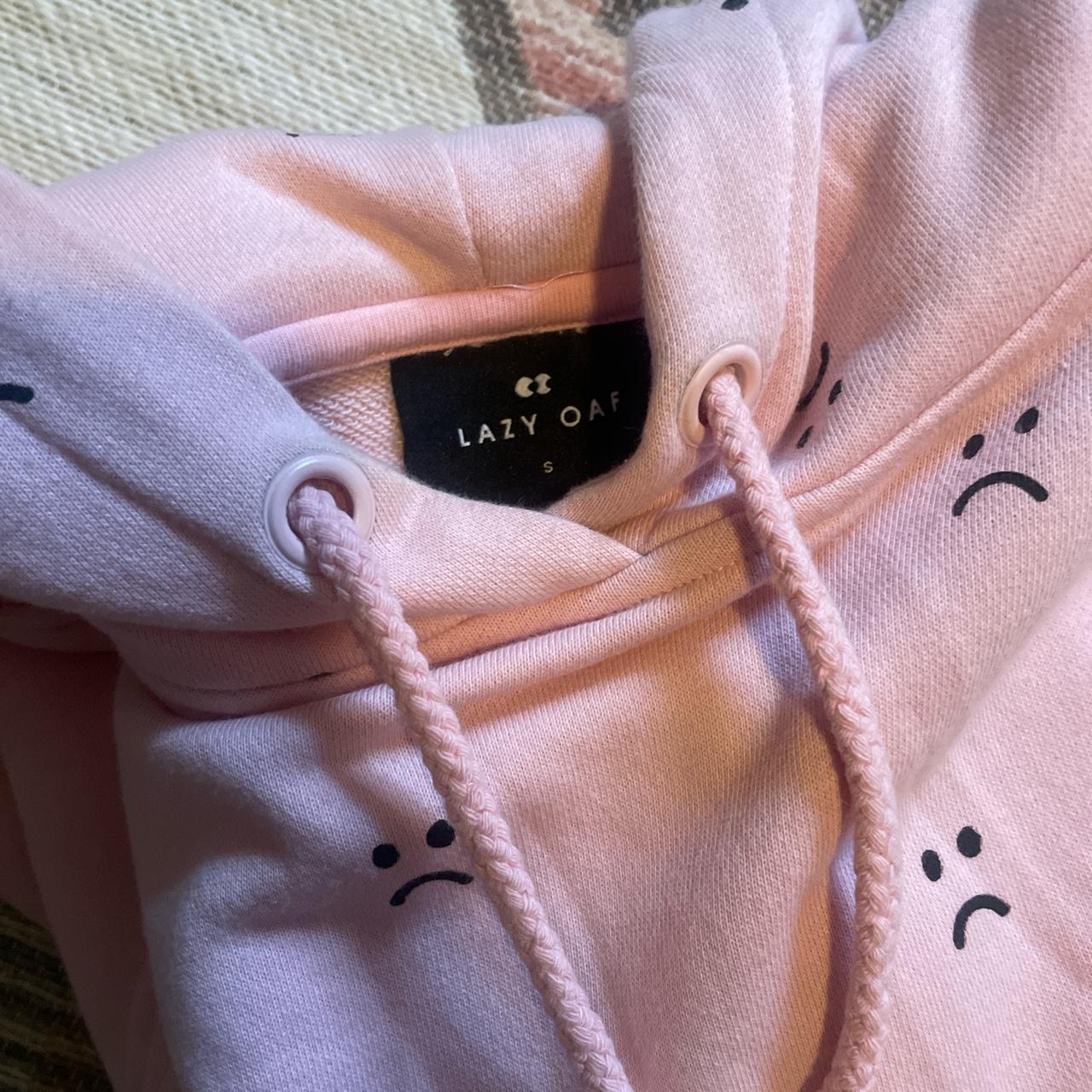 Lazy Oaf Sad Face Hoodie Worn a few times good Depop