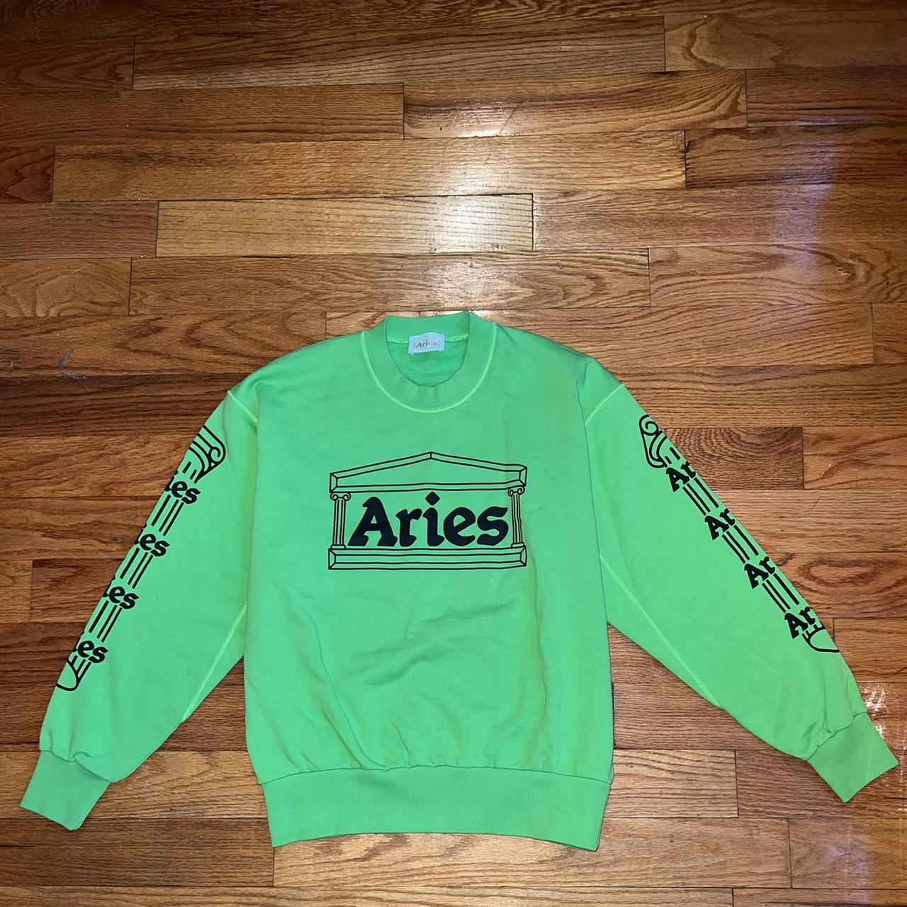 Aries Arise Men's Green and Black Sweatshirt (2)