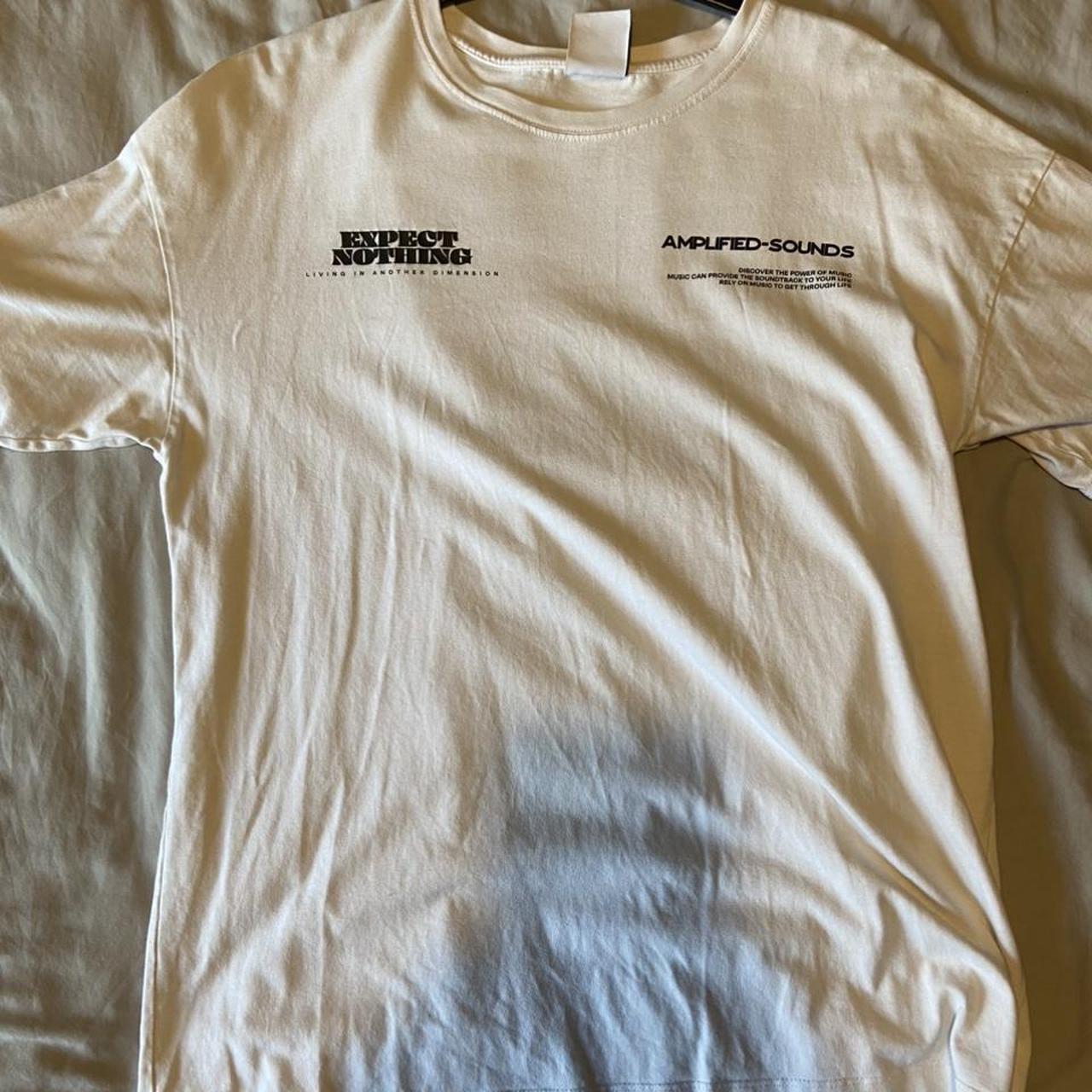 White Zara graphic tee - Depop