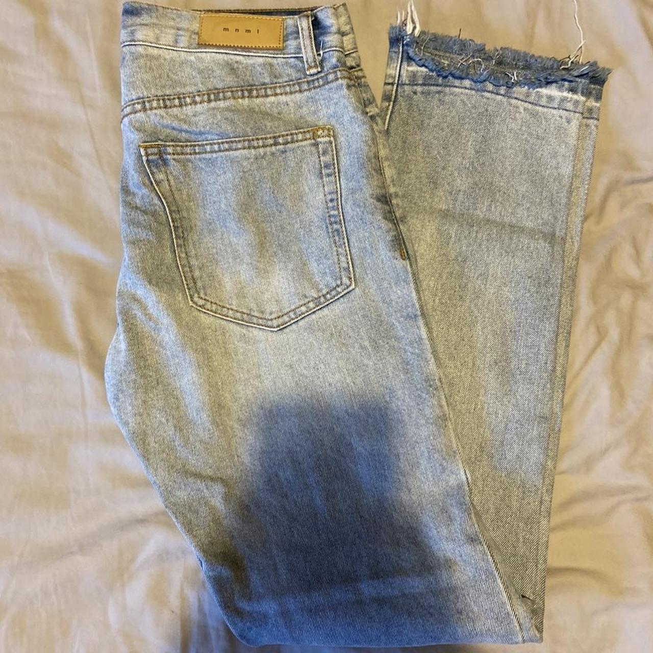 Mnml jeans ‘slim’ Acid wash Distressed - Depop