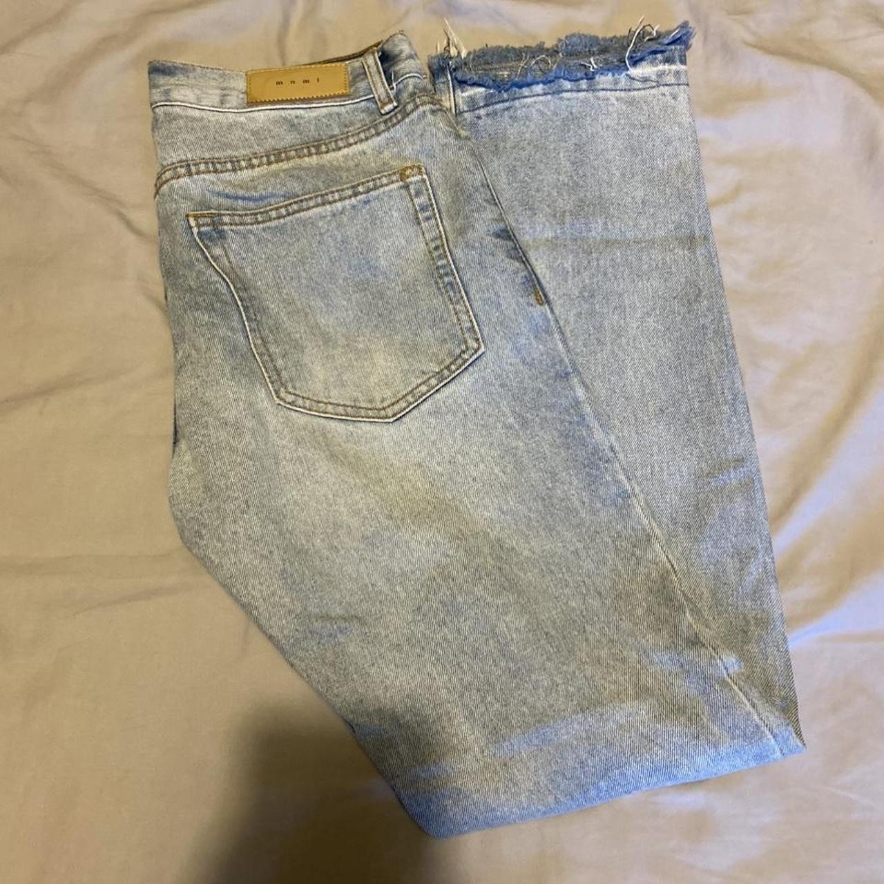 Mnml jeans ‘slim’ Acid wash Distressed - Depop