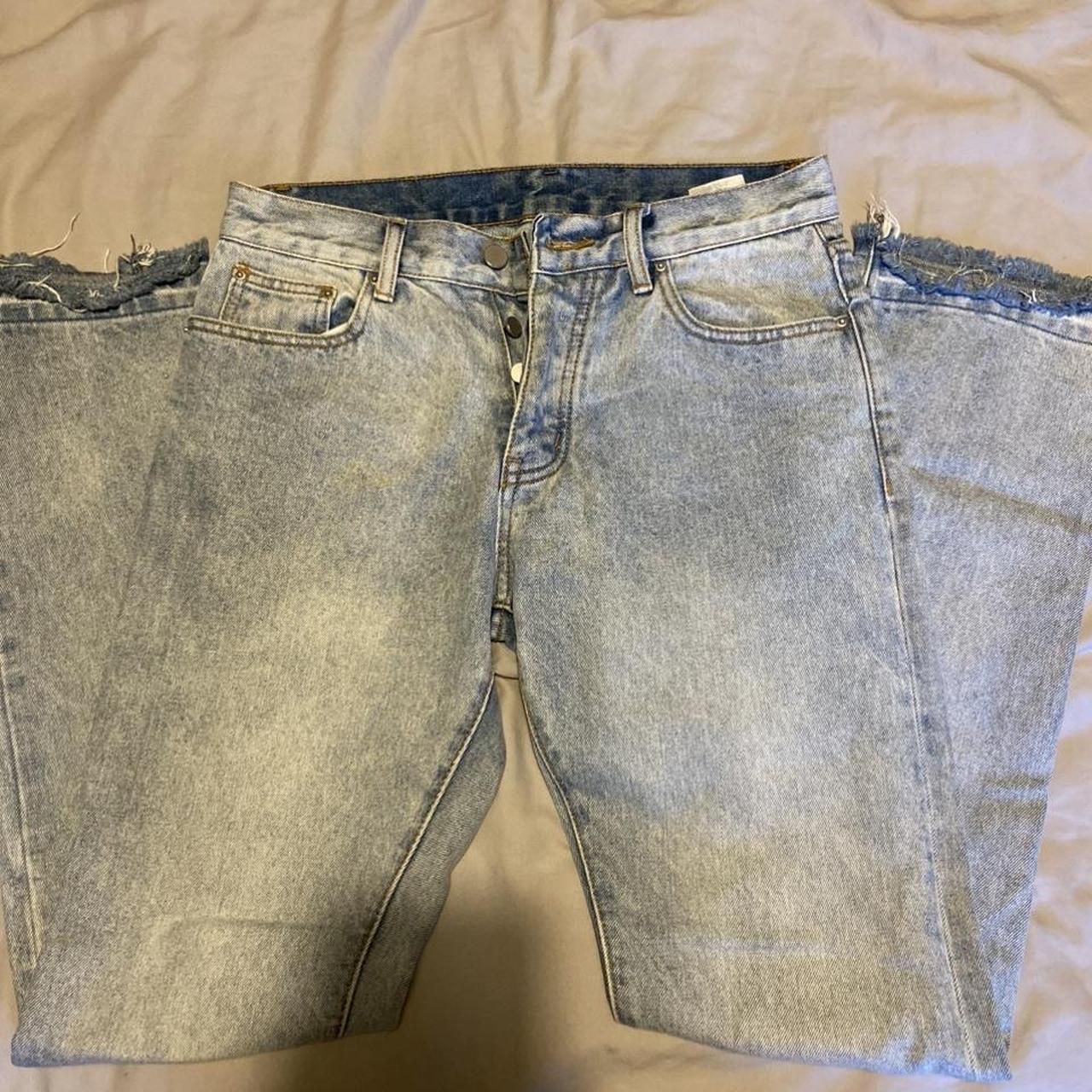 Mnml jeans ‘slim’ Acid wash Distressed - Depop