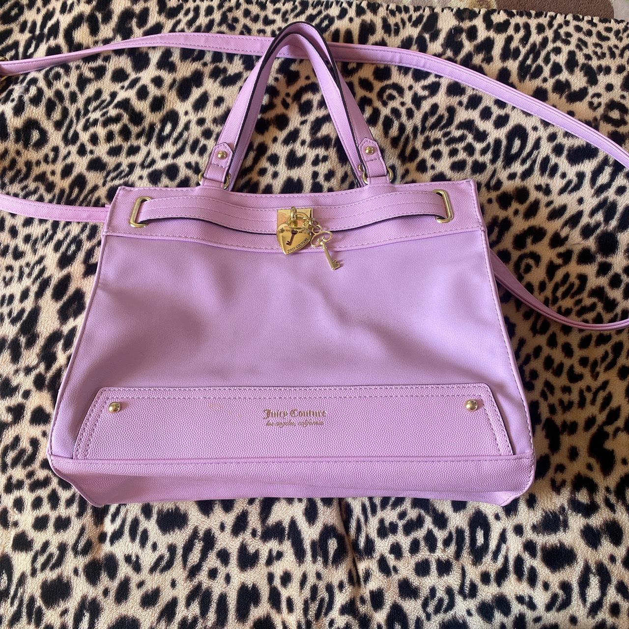 JUICY COUTURE Purple Leather Crossbody Bag With Flap Tunnel. | eBay