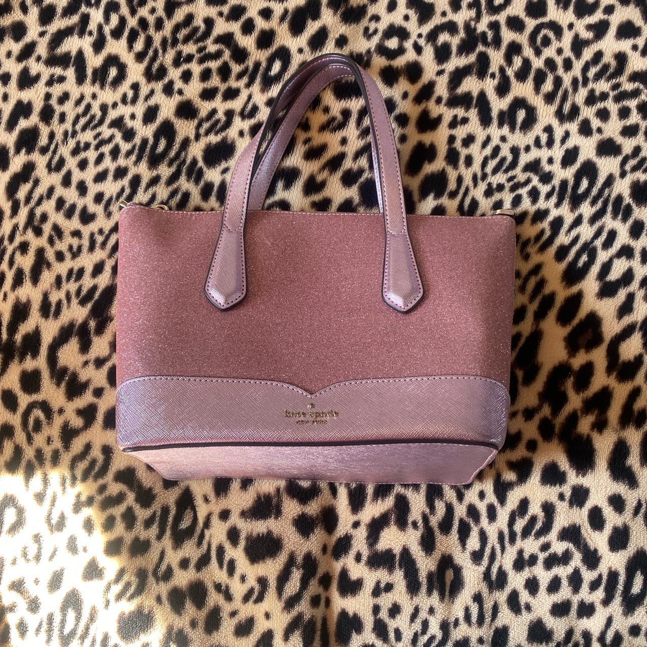 PINK SPARKLY KATE SPADE BAG Super cute Depop