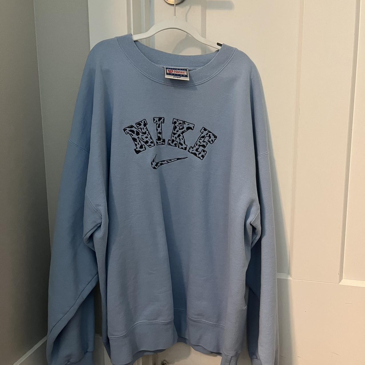 Nike vintage sweatshirt online baby blue