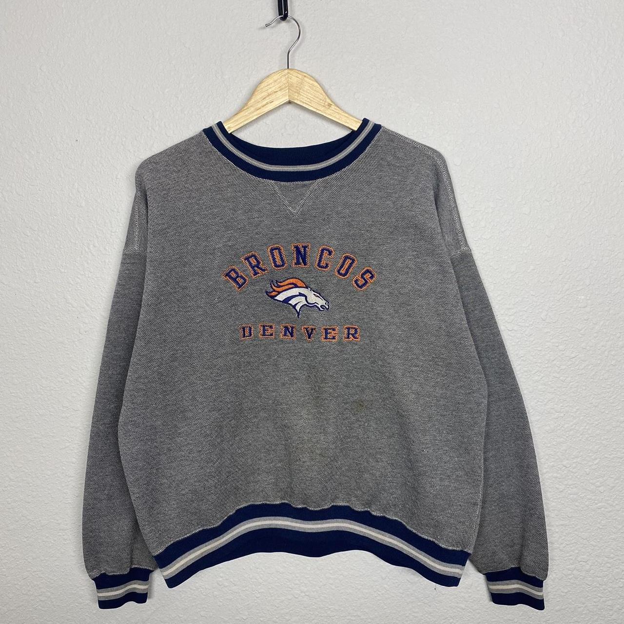 Vintage 90's baggy Denver Broncos sweatshirt In - Depop