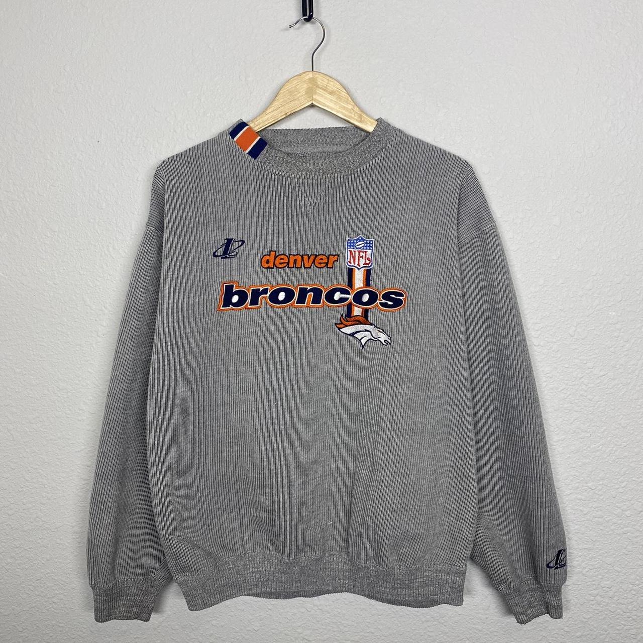 Vintage Denver Broncos Logo Athletic NFL T Shirt White Cotton XL