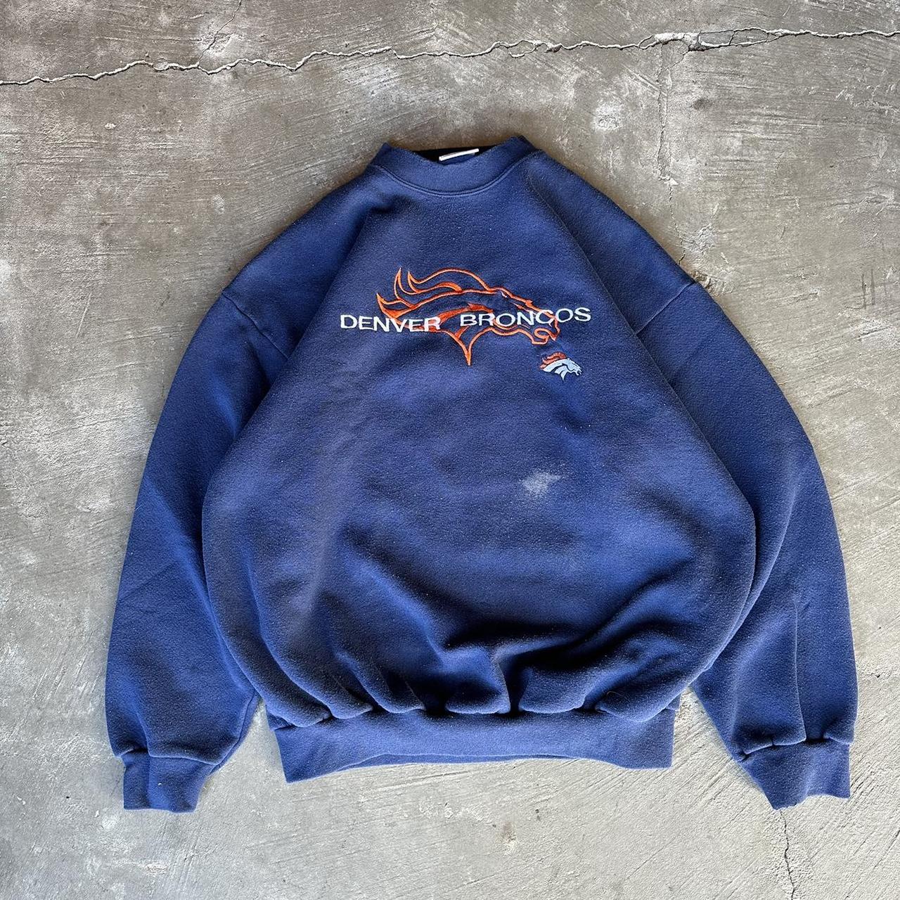 Vintage Men's Sweatshirt - Navy - XL