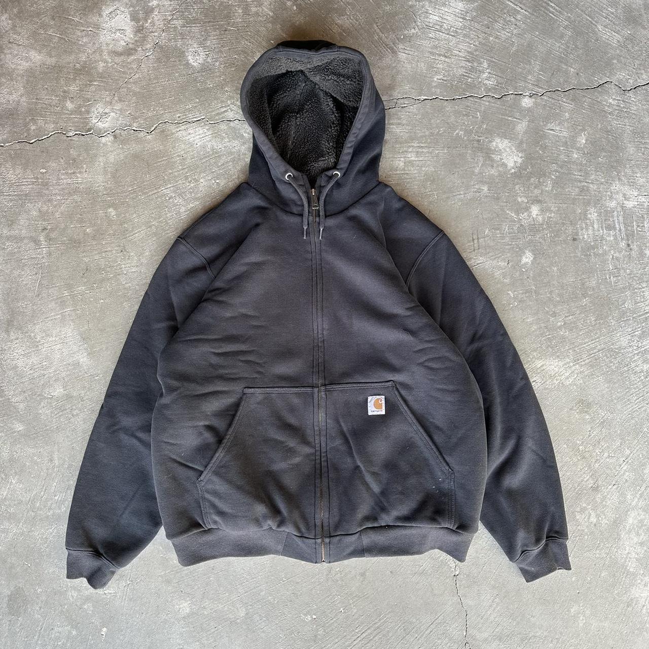 Carhartt Men's Black Hoodie | Depop