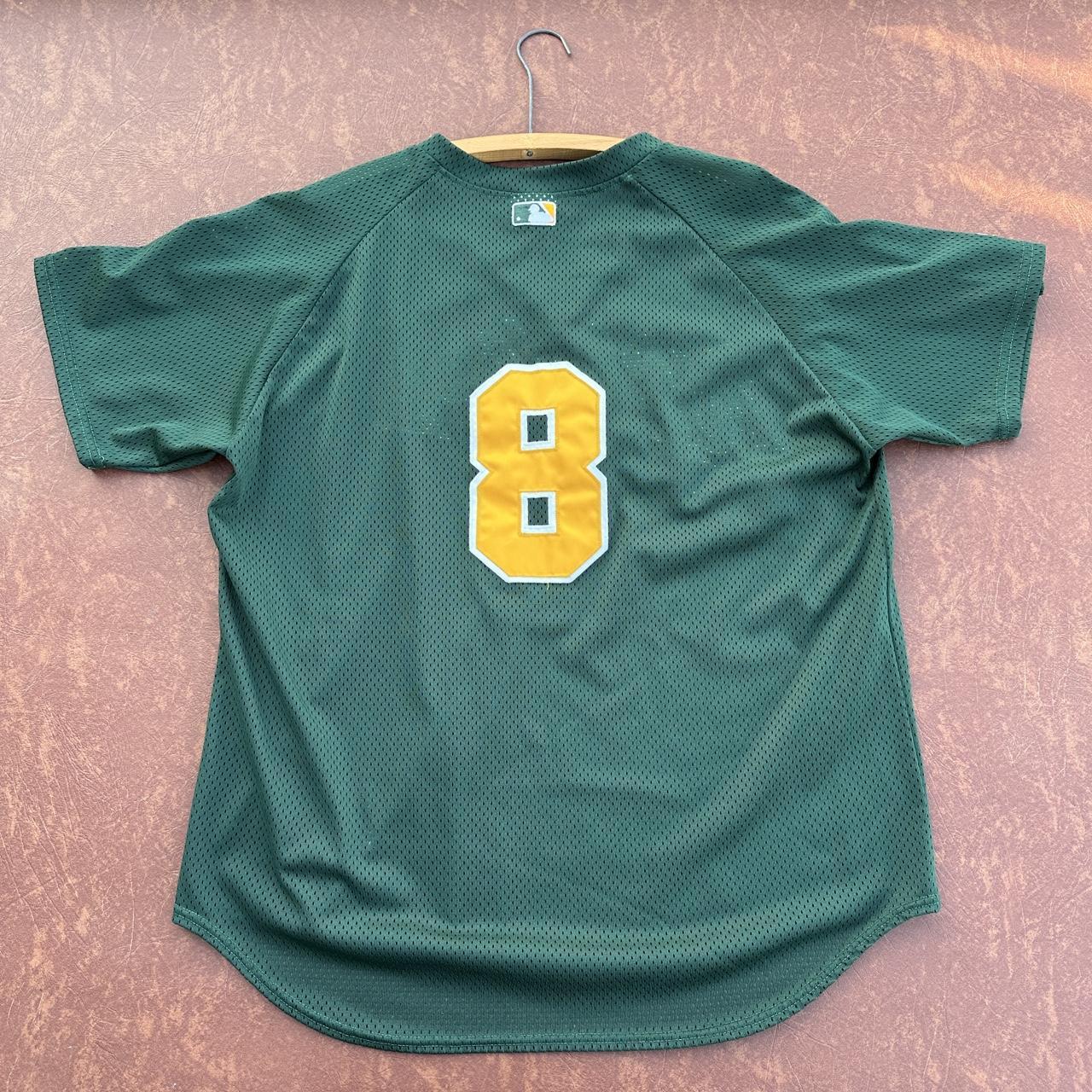 Majestic Oakland athletics gold alternative jersey - Depop