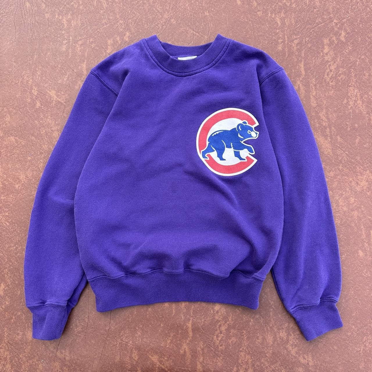 Chicago Cubs Majestic Vintage Pullover Jersey - Depop