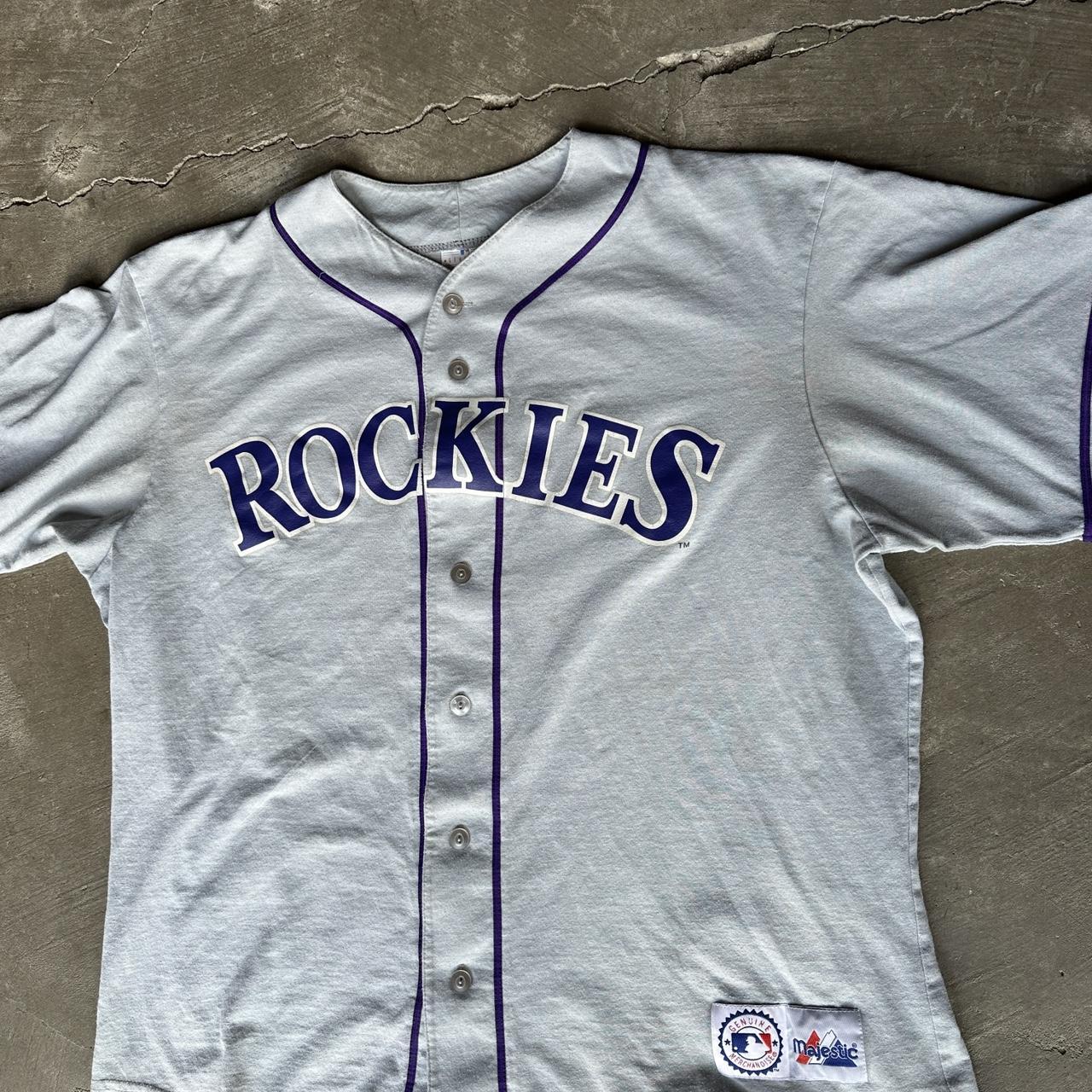 Vintage Button Up Rockies Shirt Made in USA Men's - Depop