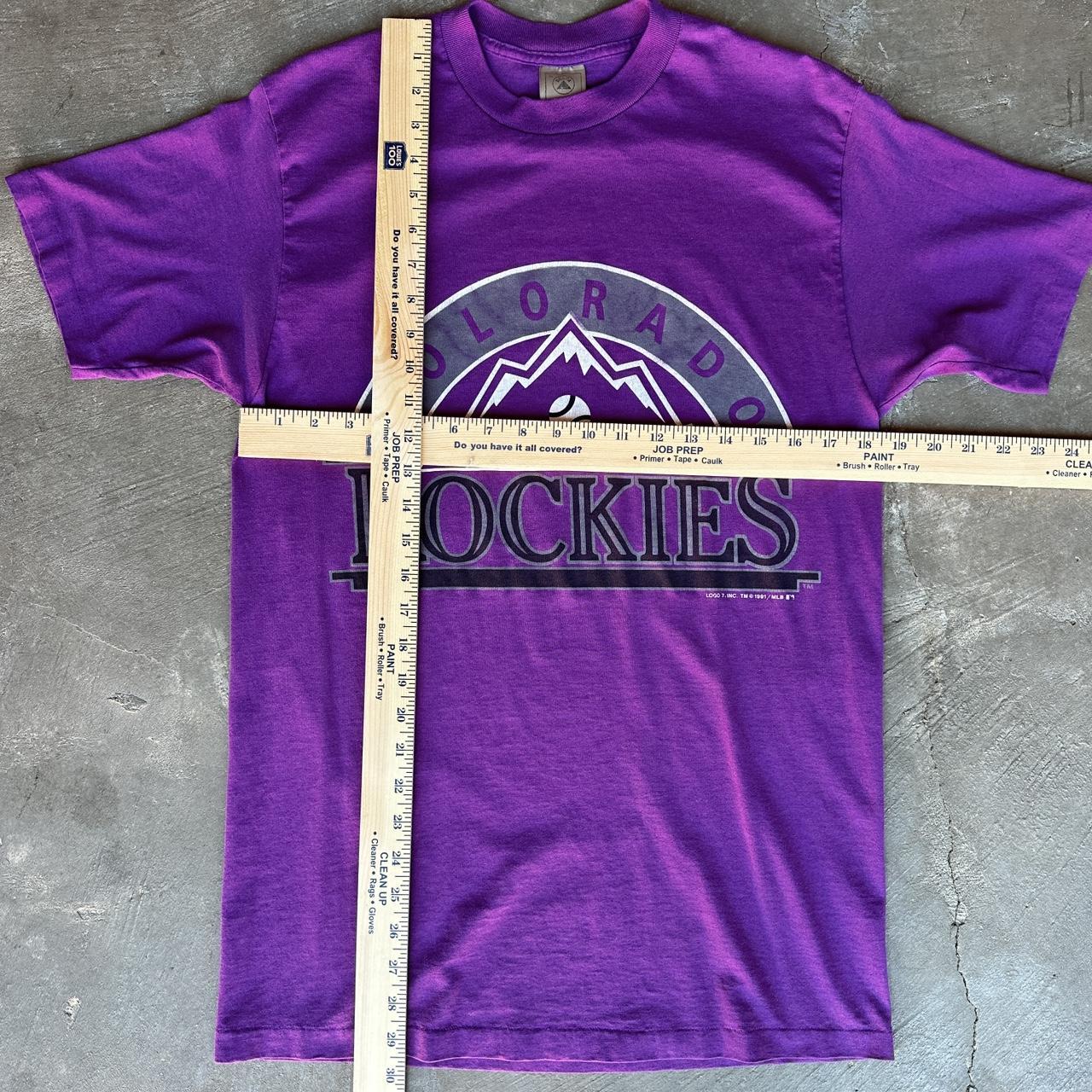 Vintage MLB Colorado Rockies Tee Shirt 1991 Size Large Made in USA