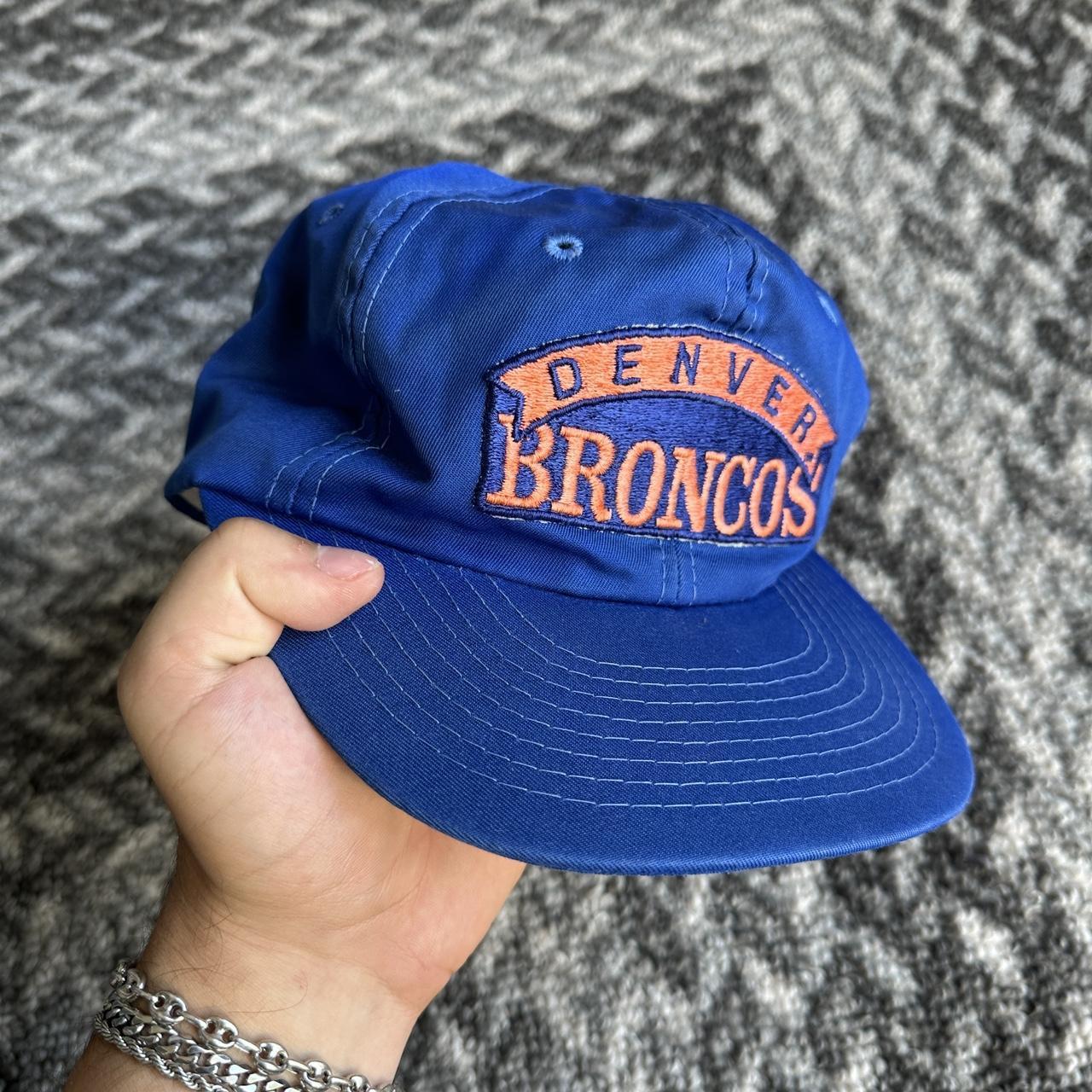 Vintage Denver Broncos Snapback Trucker Hat Cap Logo OG 80s 