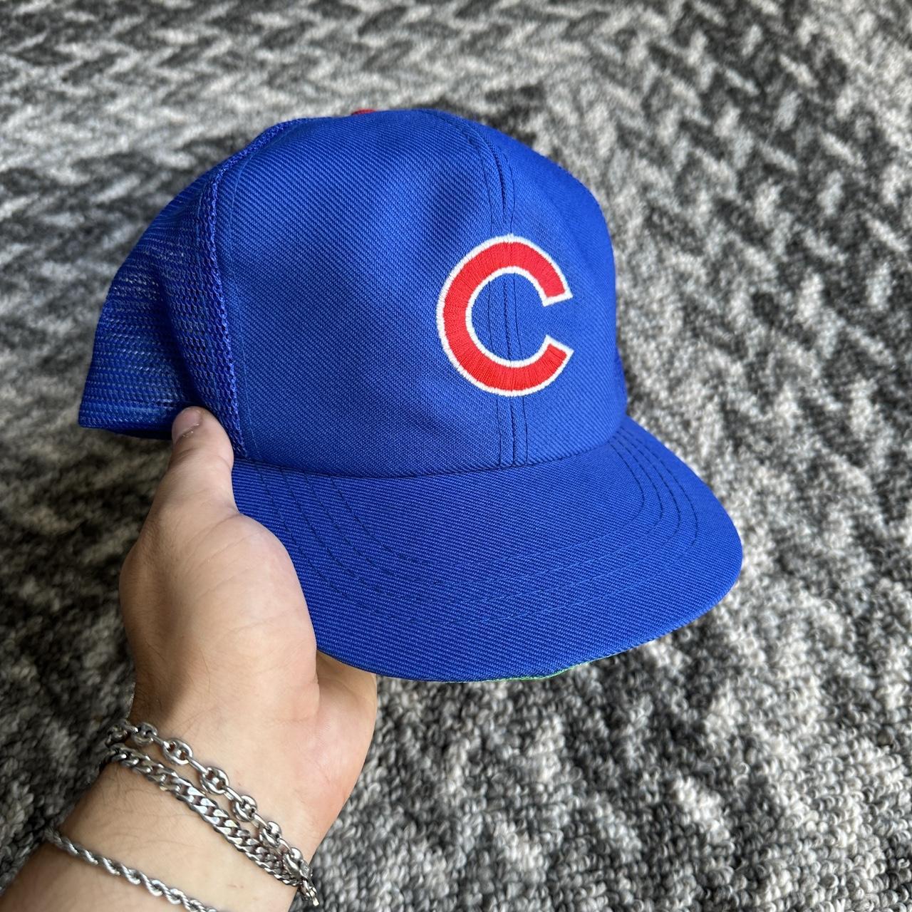 Vintage Chicago Cubs Trucker Hat Chicago Cubs - Depop