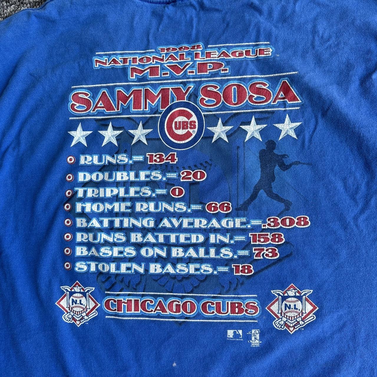 Chicago Cubs Sammy Sosa 66 Retro Style T-shirt 