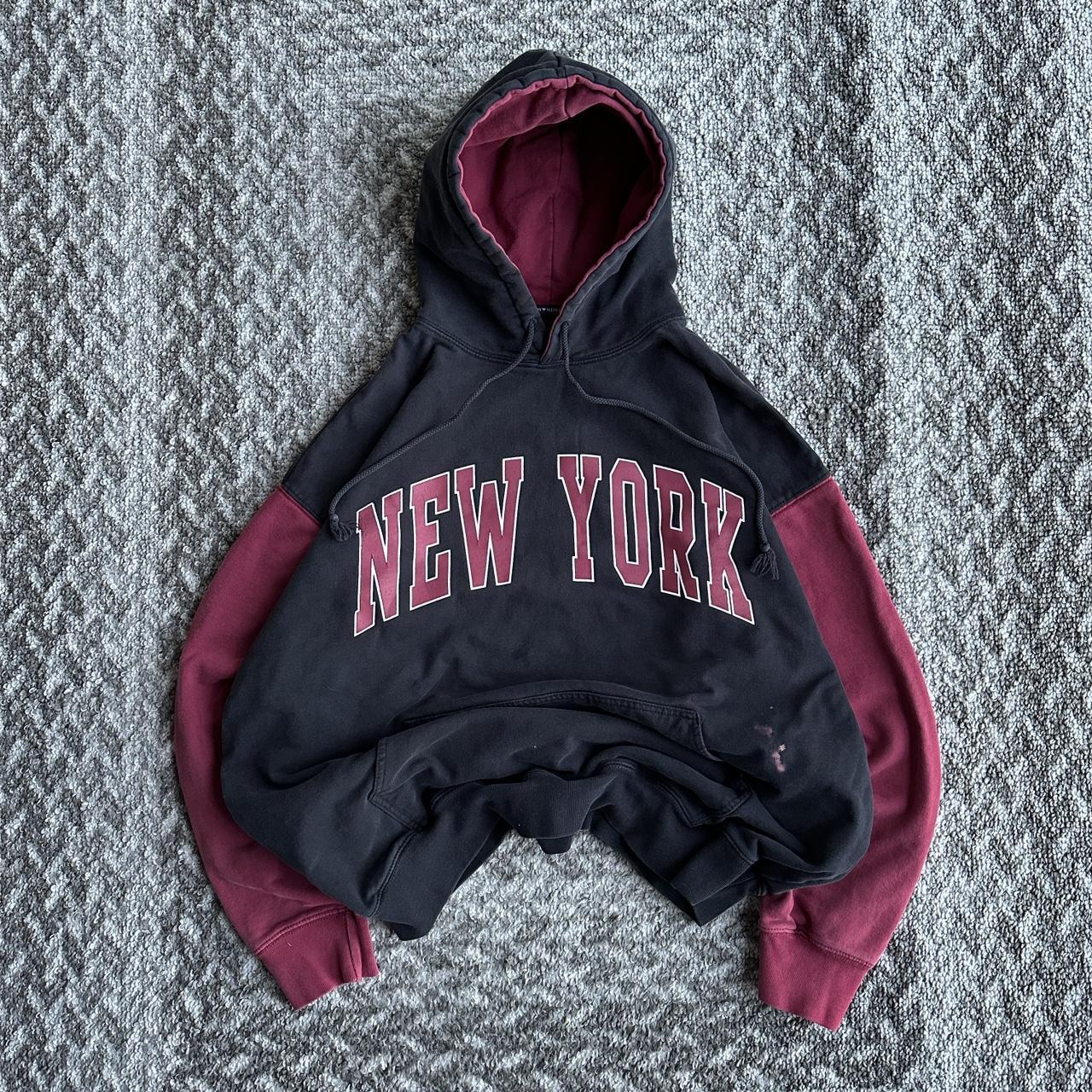 Vintage Y2k New York Brandy Melville Hoodie Brandy... - Depop