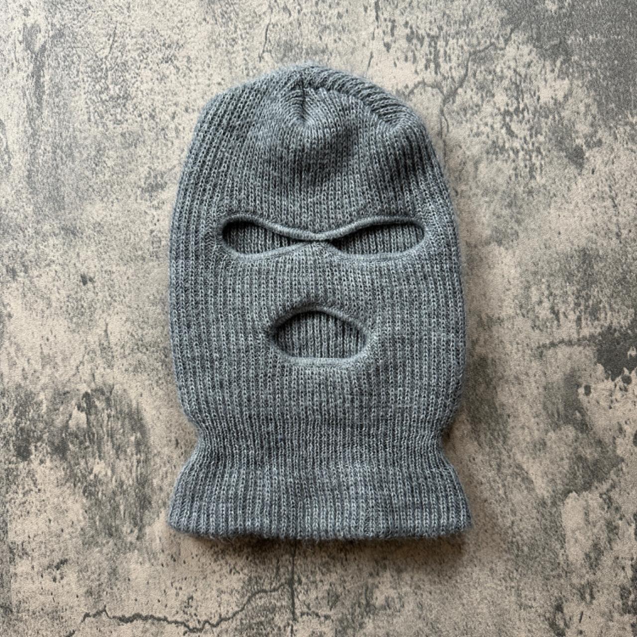 Vintage Grey Ski Mask Balaclava Size: See photos... - Depop