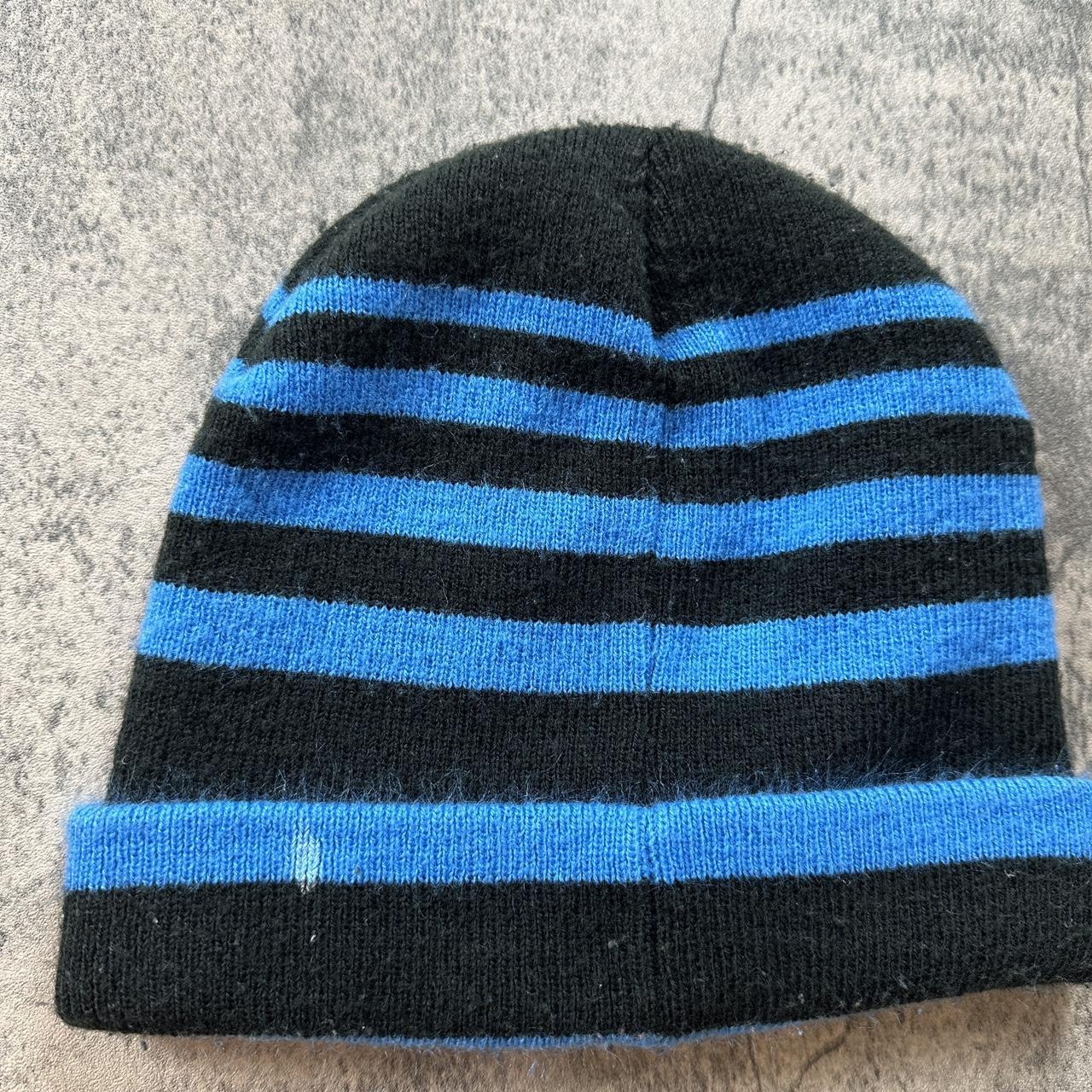 00s NIKE ビーニー　ネイビー USA製　y2k archive 00s NIKE ナイキ スウォッシュ ニット帽 菅田将暉 y2k ネイビー