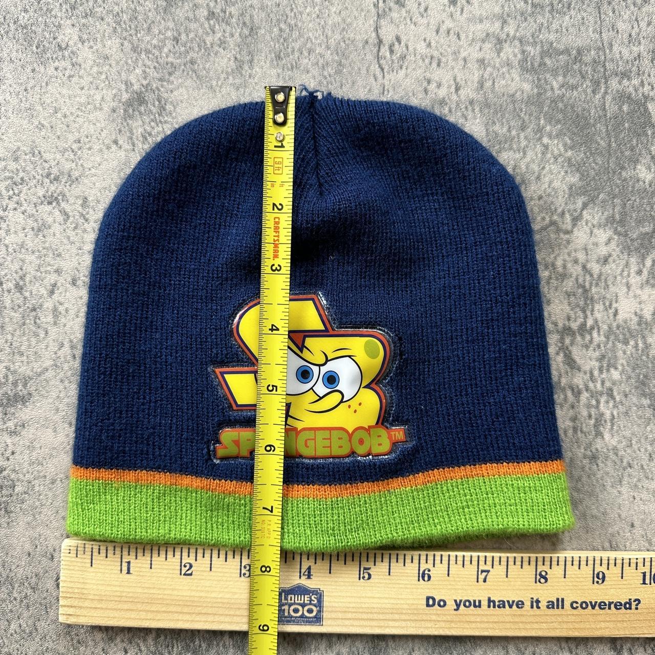 Y2k Spongebob Skull Cap Beanie Nickelodeon (2008) | Depop