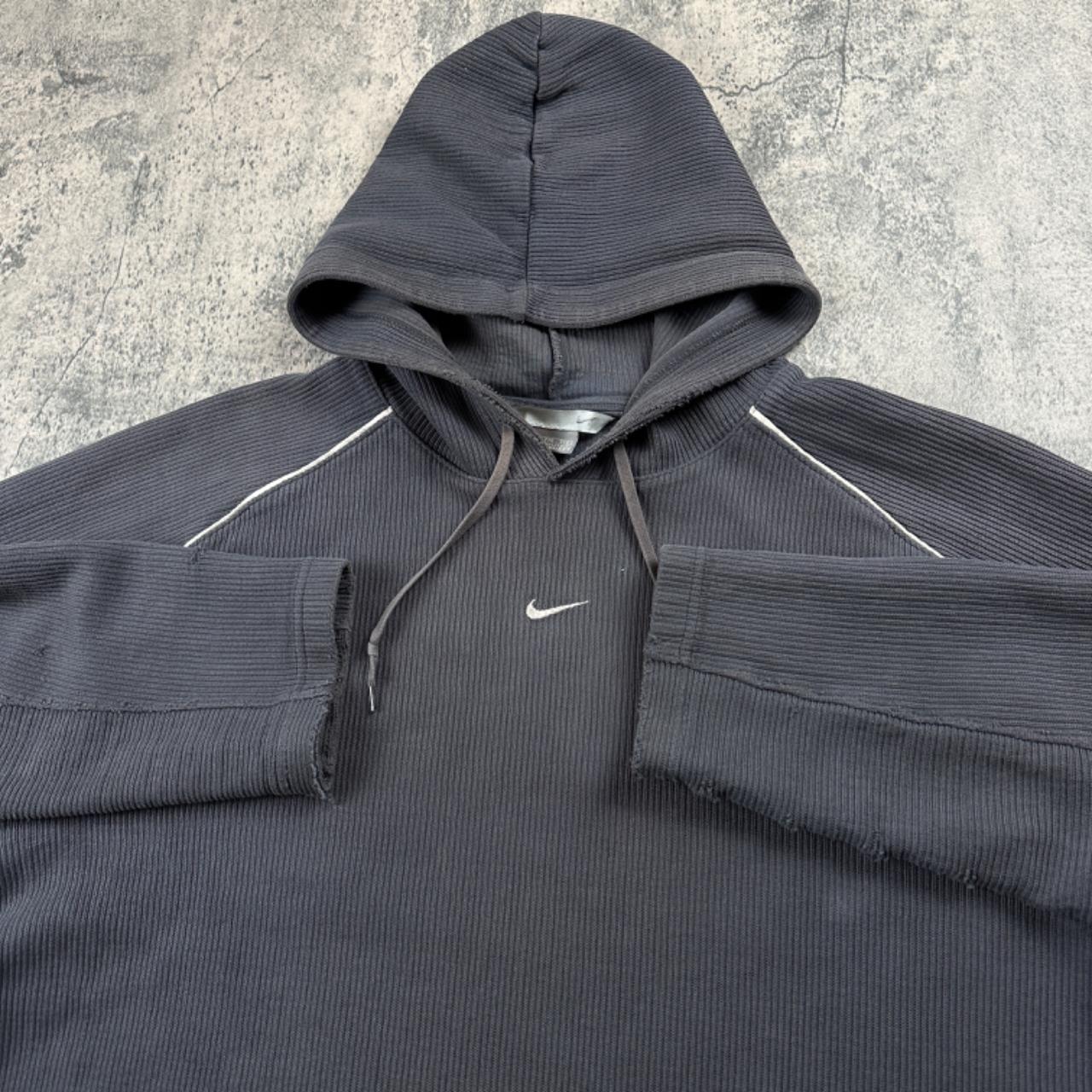 nike black cord hoodie