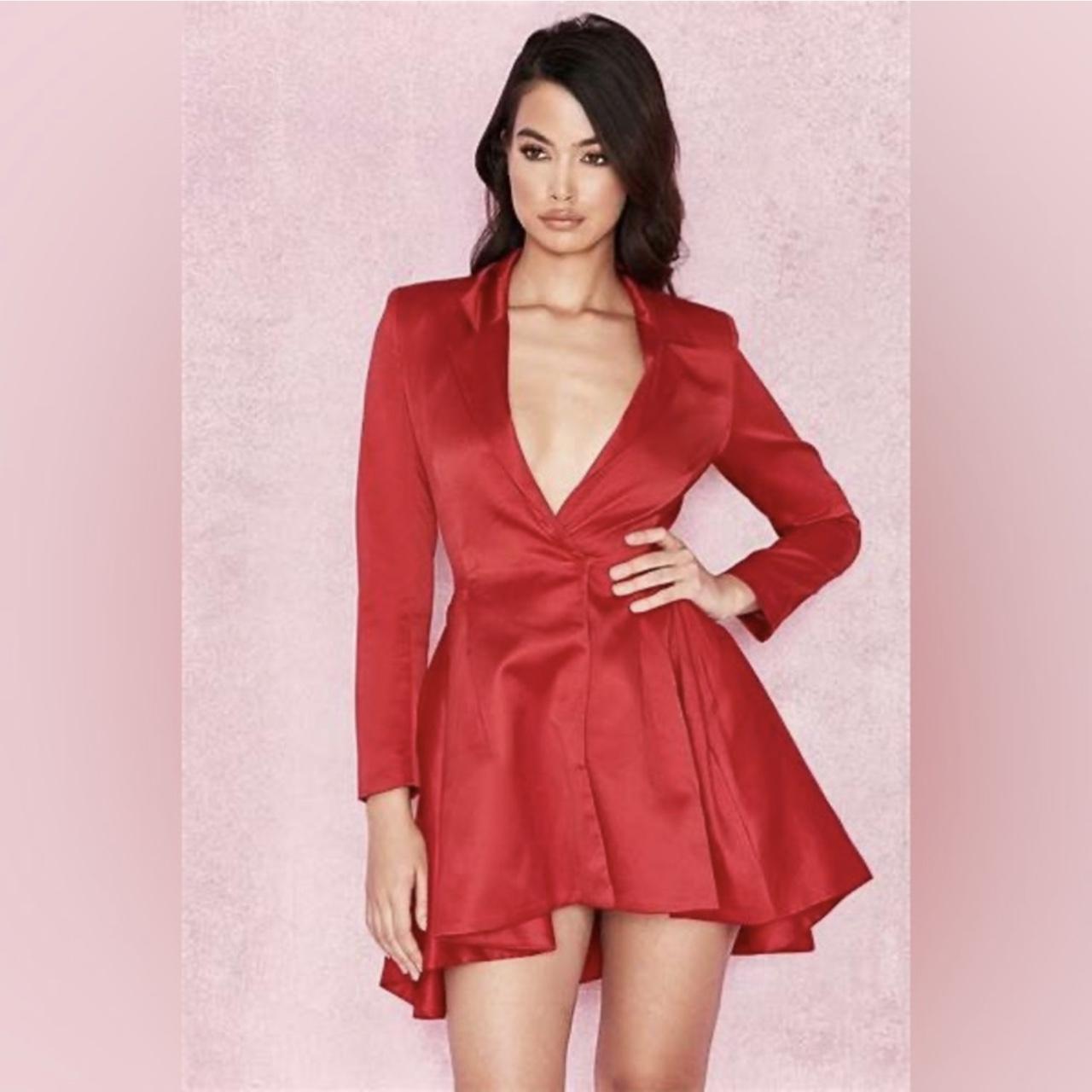 House of CB Simoneta Satin Tailored Blazer Depop - Main Image