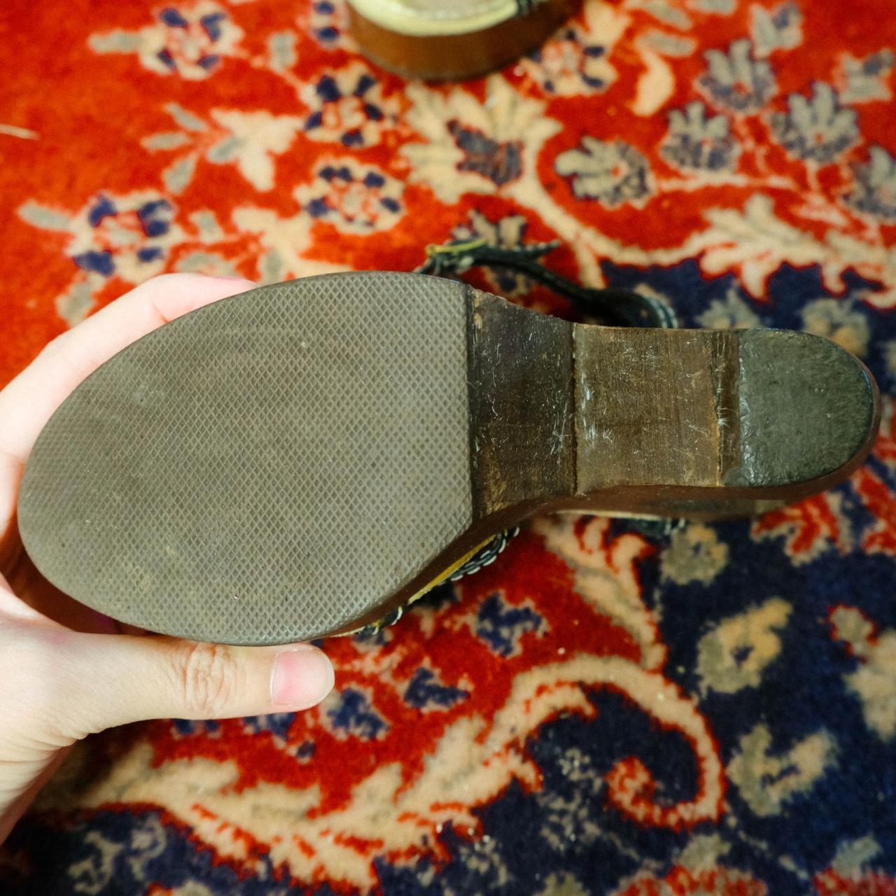 Vintage 1970s Platform Wooden Clog Cut Out Depop   P0 