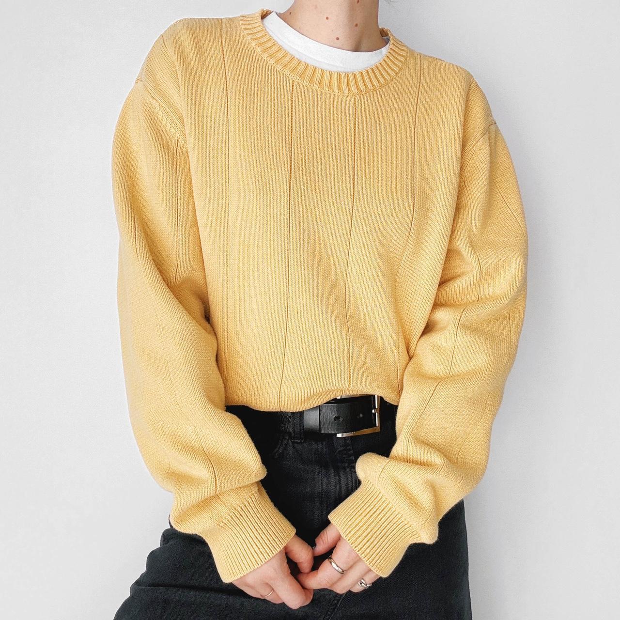 Butter yellow outlet sweater