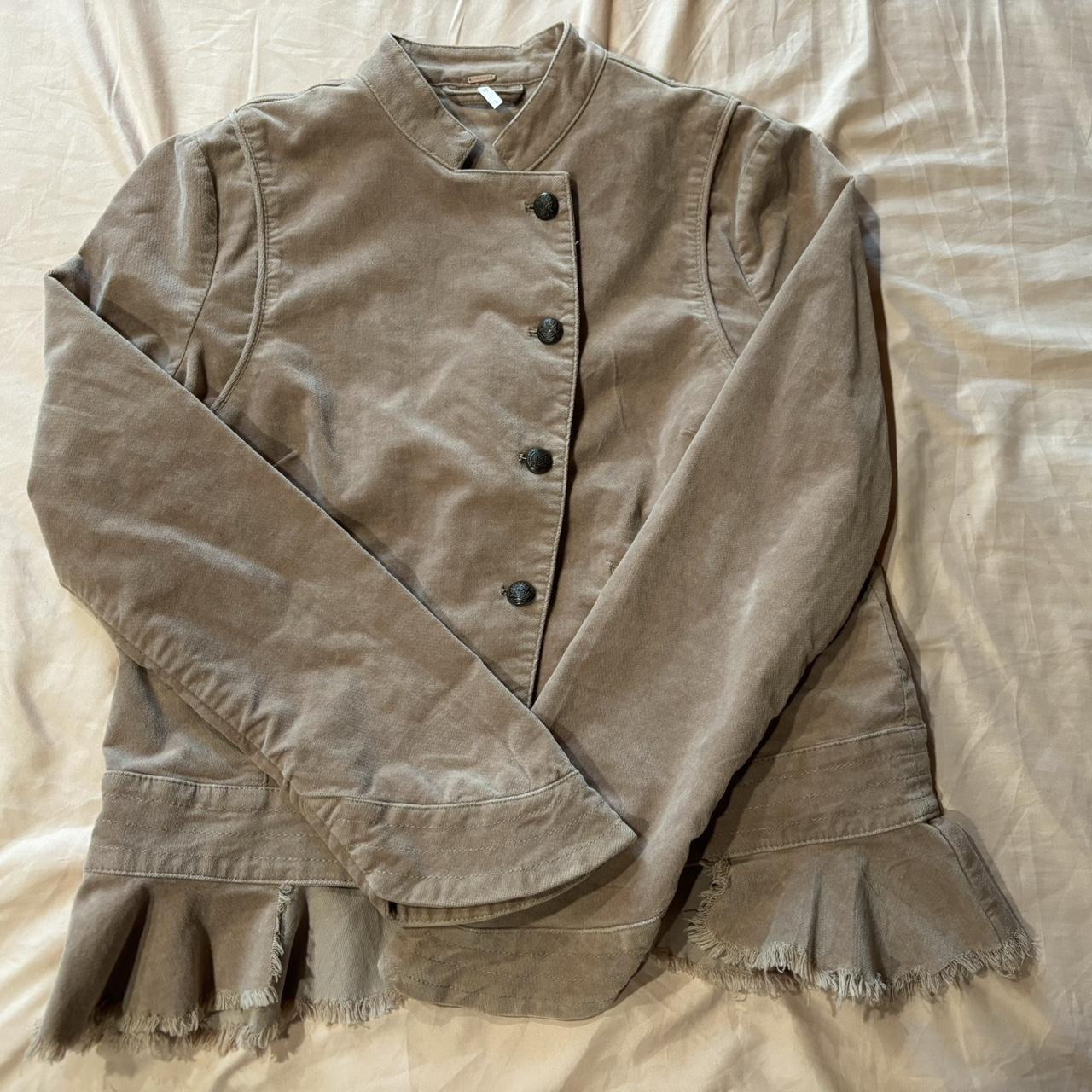 Free people velvet military jacket best sale