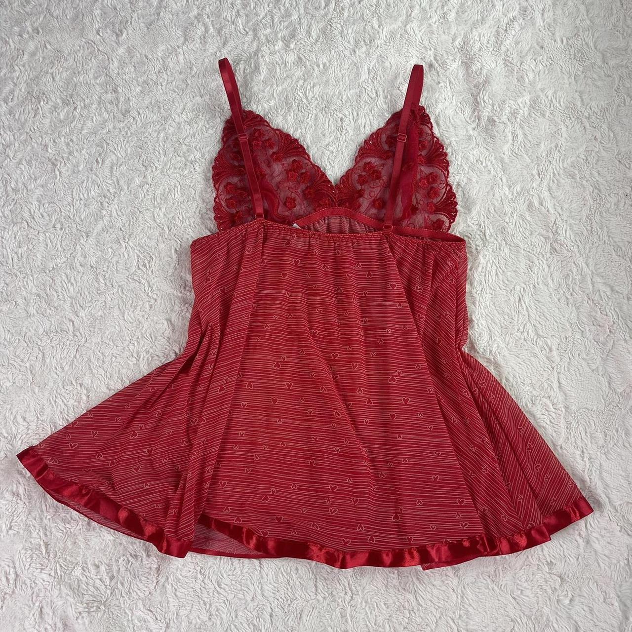 red heart lingerie slip on dress says size L but Depop