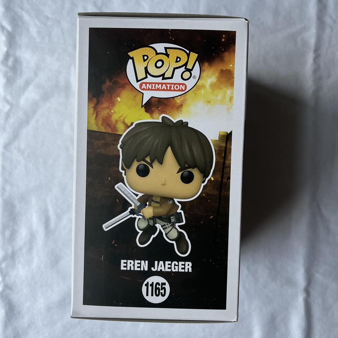 Attack On Titan Eren Jaeger Funko Pop 🧡 box is in... - Depop