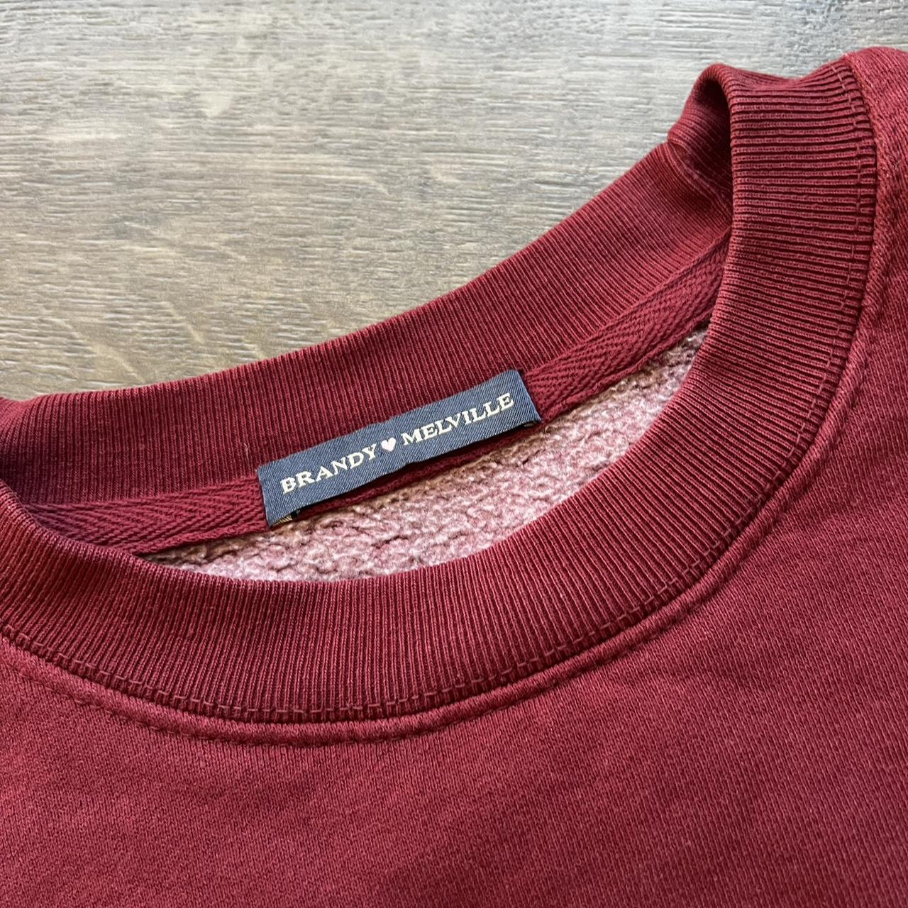 Brandy melville red on sale sweatshirt