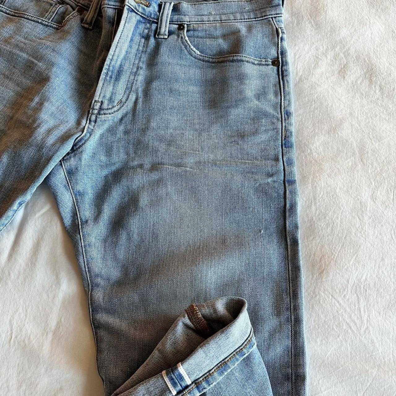Madewell Slim Selvedge Jeans in Easson Wash size... Depop