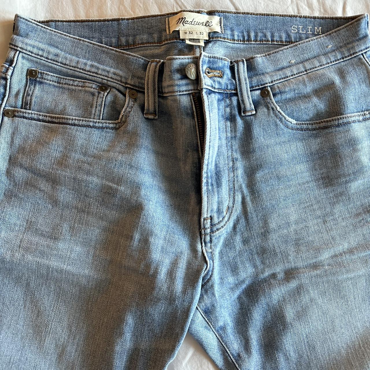 Madewell Slim Selvedge Jeans in Easson Wash size... - Depop