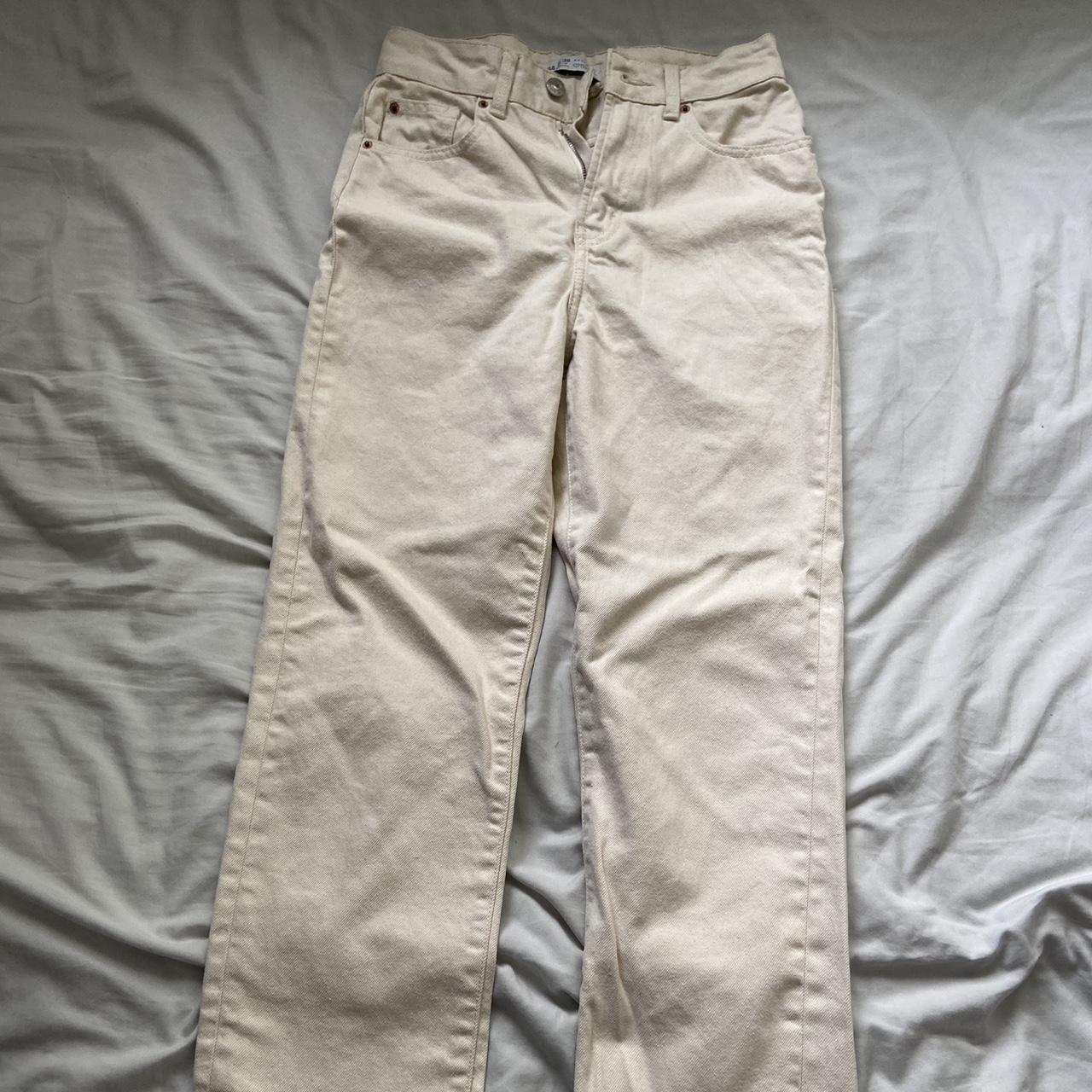 Primark Women's Cream Jeans Depop