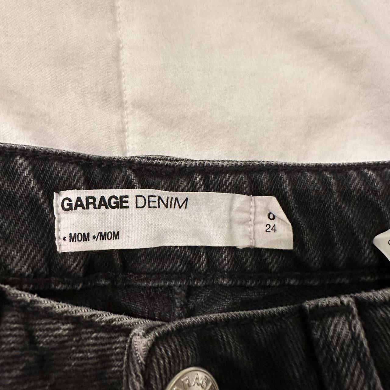 Garage denim black jeans size 0/24 super cute no... Depop