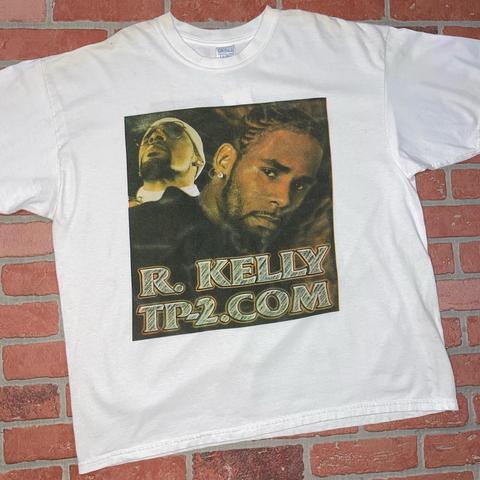 R. Kelly Vintage Rap Tee Shirt. Solid White shirt. R... - Depop