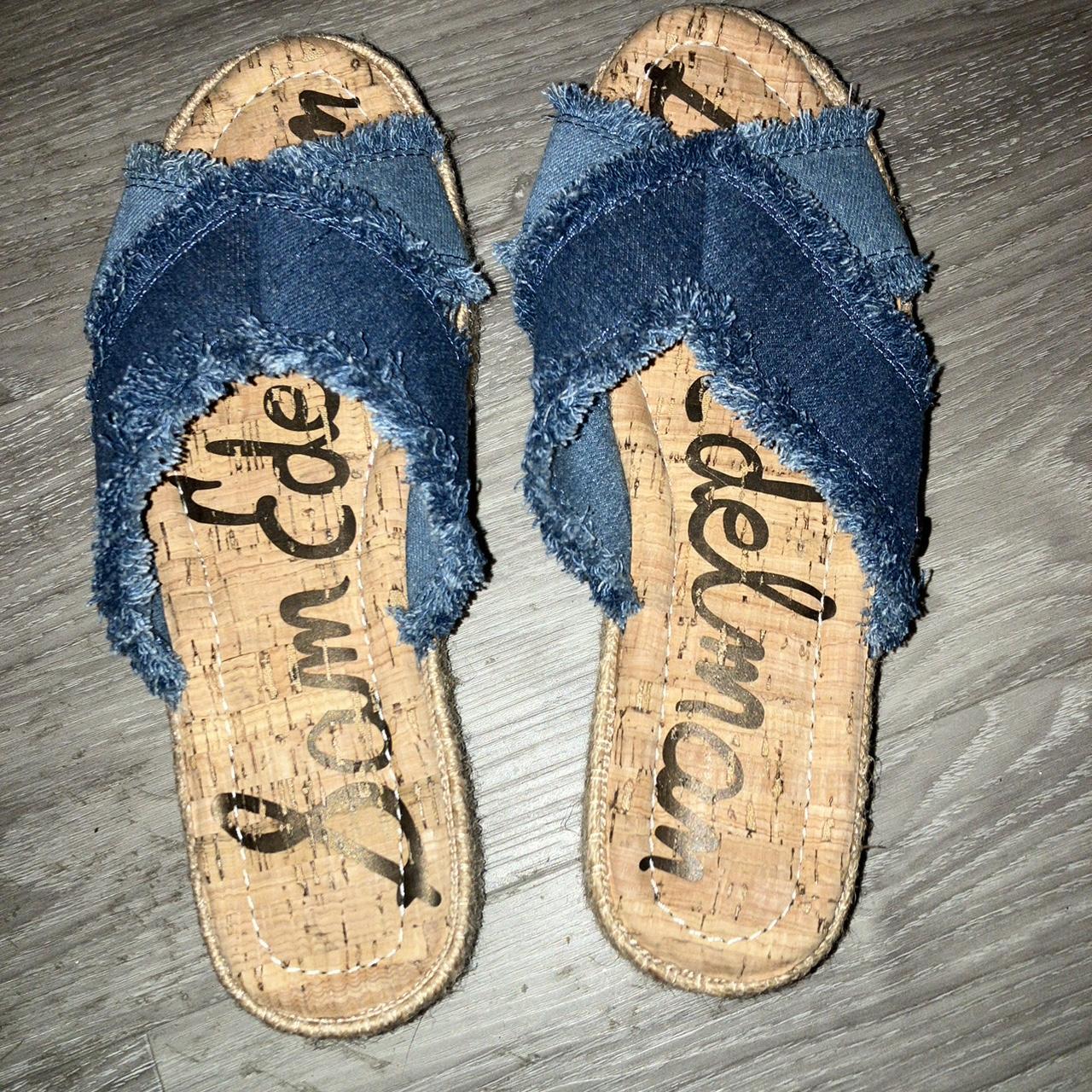 Sam edelman hot sale denim sandals