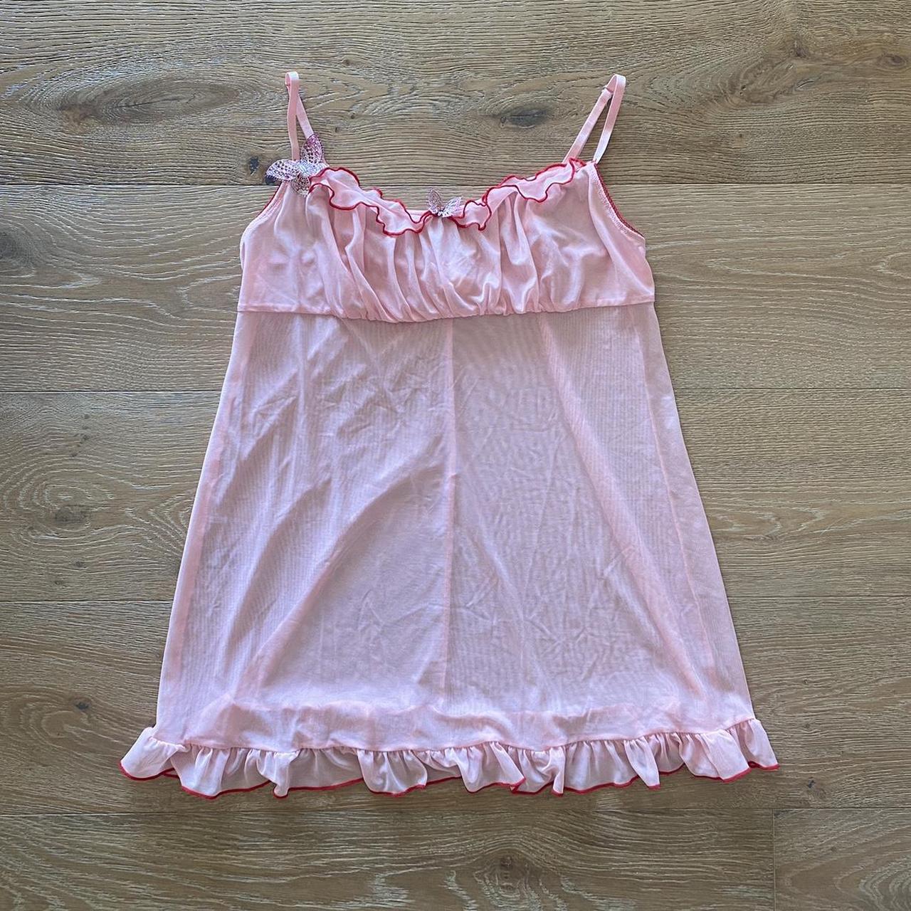 lana del rey coquette sheer mesh butterfly cami... - Depop