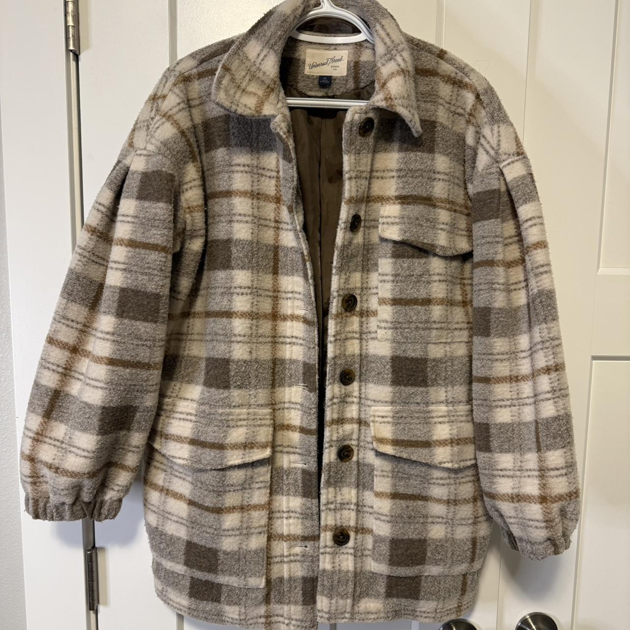 Universal Thread Women's Shacket Jacket - Brown/M… - image 1