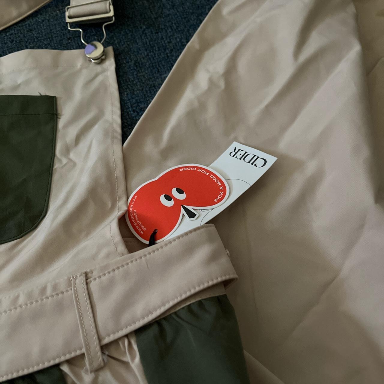 Green and cream overalls, only has front pocket.... Depop