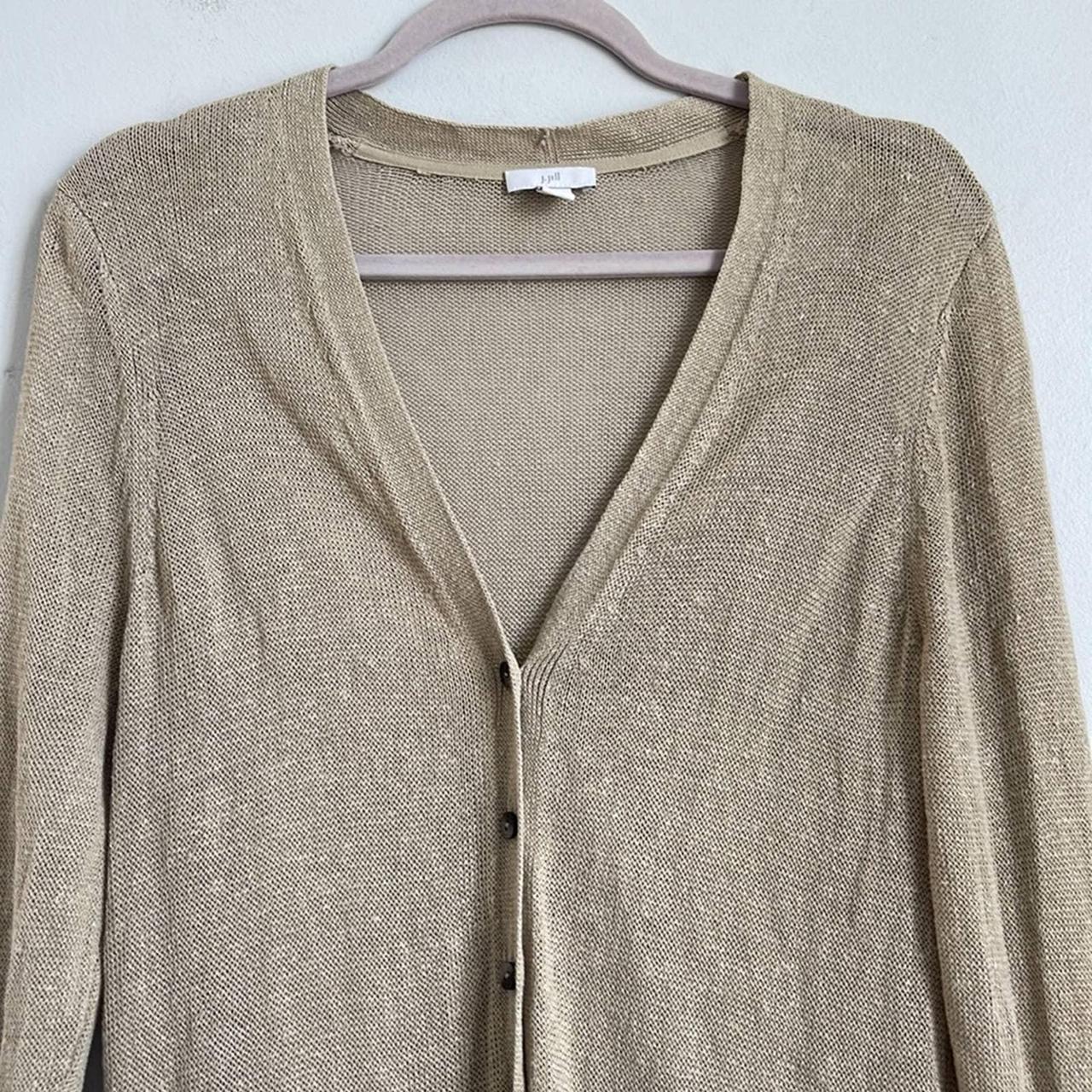 J. Jill Women's Tan Cardigan | Depop