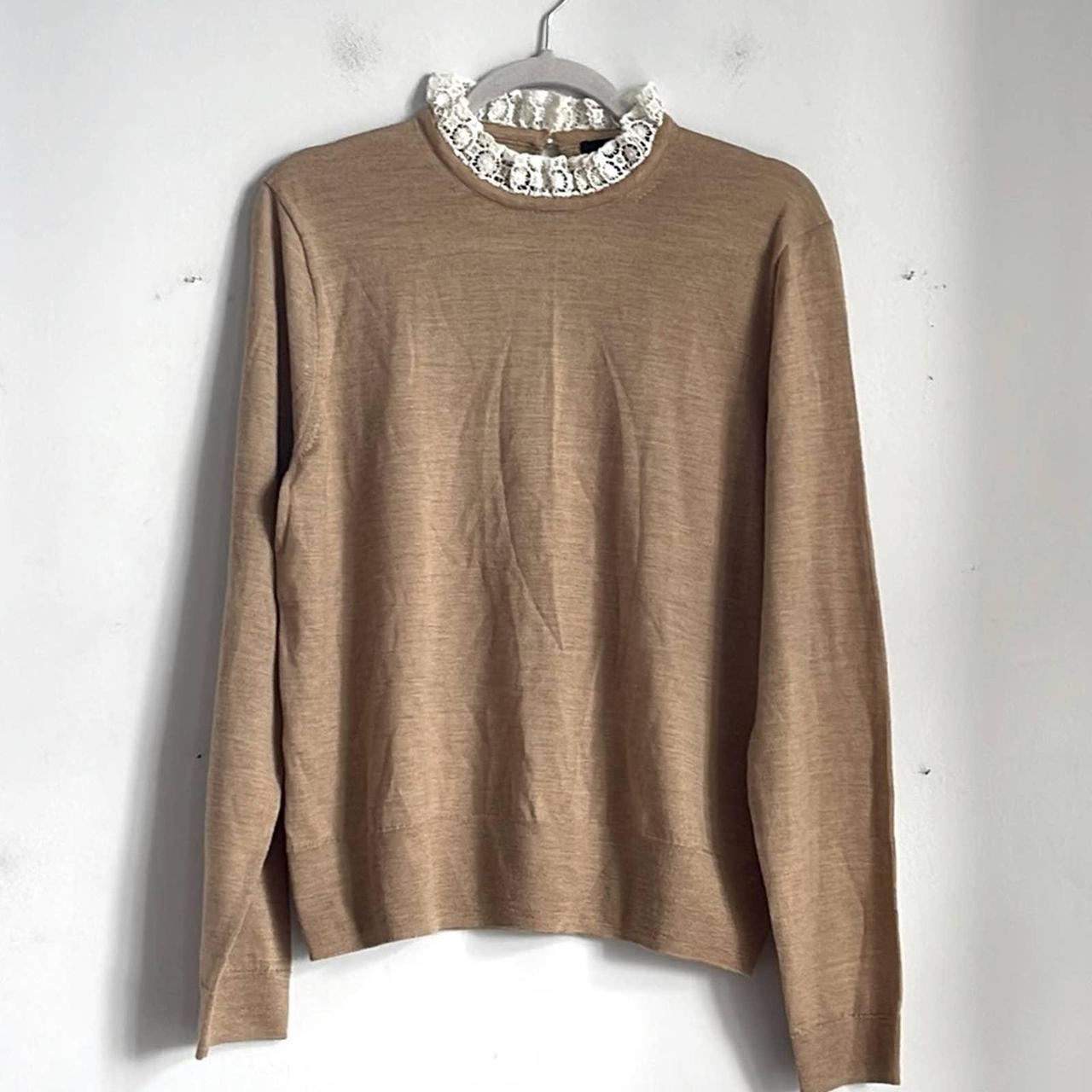 Tippi sweater with lace cheap collar