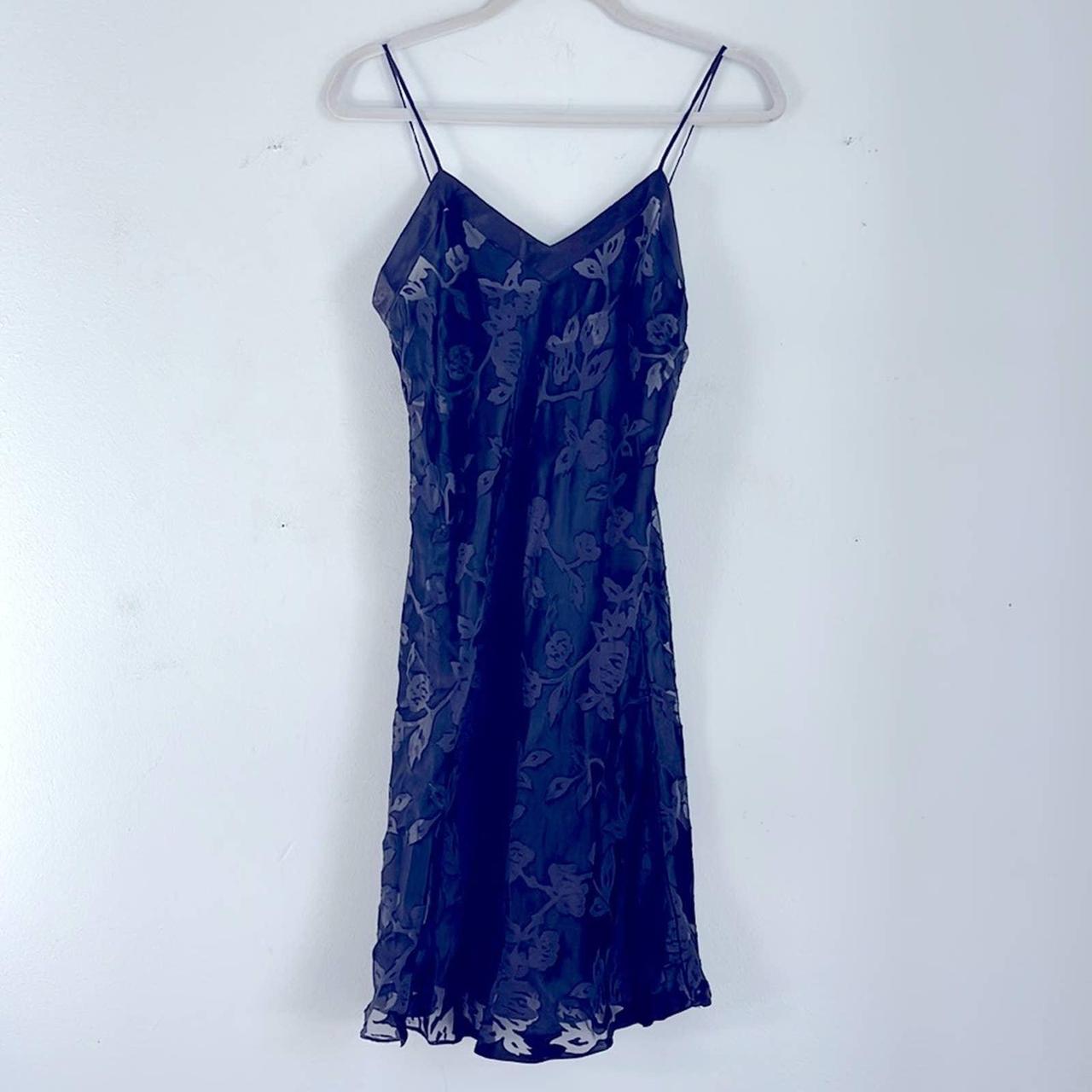 Vintage Judith Hart silk blend burnout sheer chemise... - Depop
